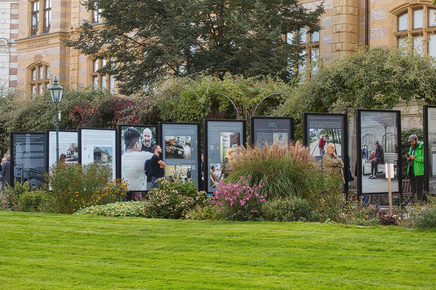Výstava o bezdomovectví (foto: R. Muchka, 29.9.2021)
