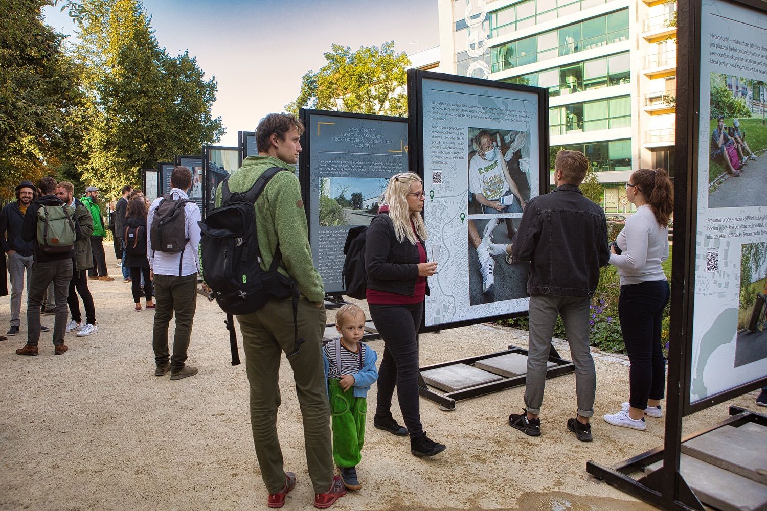 Výstava o bezdomovectví (foto: R. Muchka, 29.9.2021)