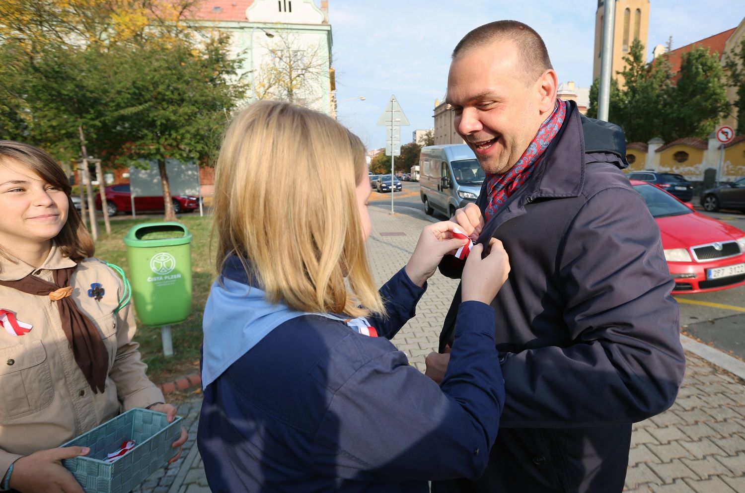 Gott, Zikmund, Horníček i bába radnická. Slavné petrohradské představuje výstava. Masarykova základní škola oslavila sto let od položení základního kamene (foto: P. Eret, 2.10.2021)
