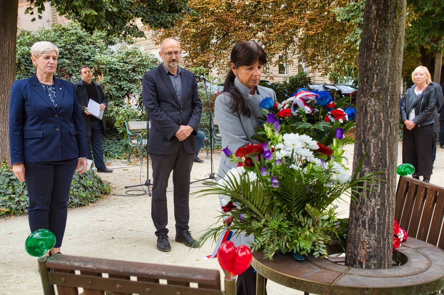 Připomenutí narození Václava Havla (foto: A. Jarošová, R. Muchka, 5.10.2021)