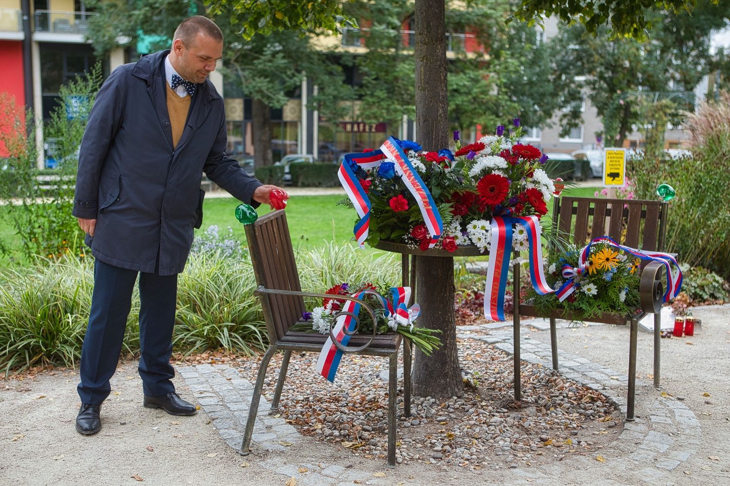 Připomenutí narození Václava Havla (foto: A. Jarošová, R. Muchka, 5.10.2021)