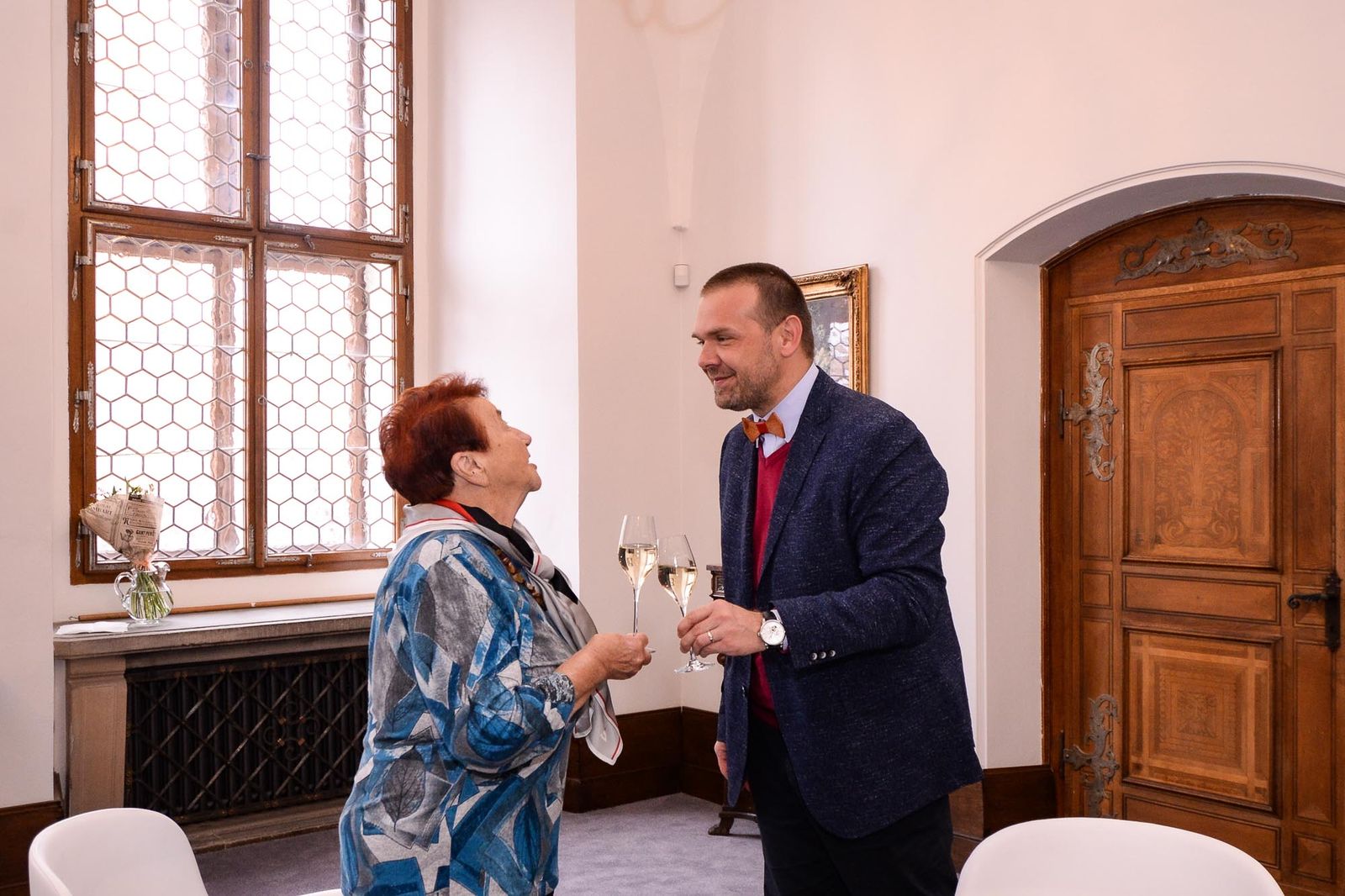 Primátor Martin Baxa se setkal s básnířkou a spisovatelkou Karlou Erbovou (foto: M. Pecuch, 14.10.2021)