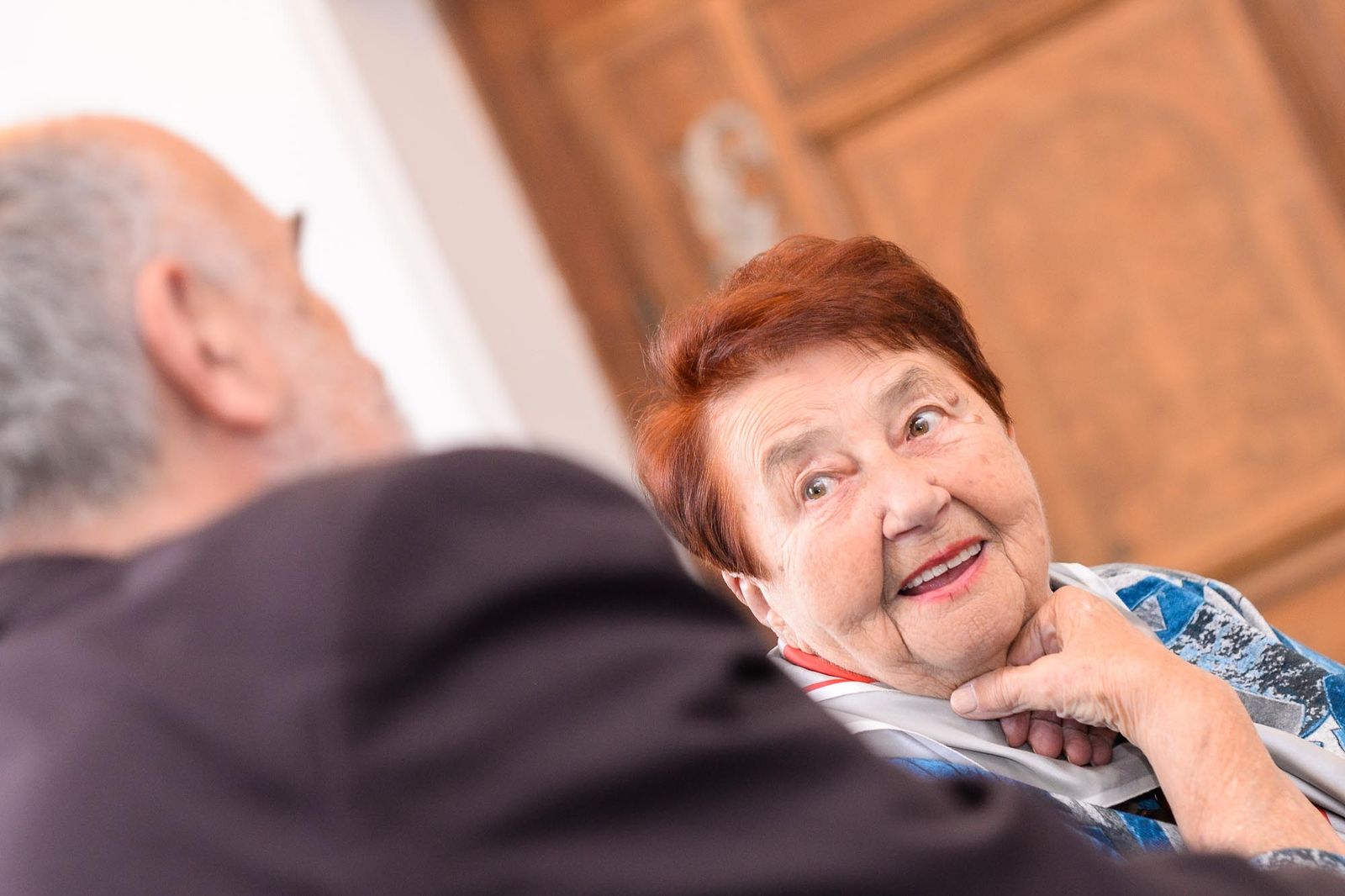 Primátor Martin Baxa se setkal s básnířkou a spisovatelkou Karlou Erbovou (foto: M. Pecuch, 14.10.2021)