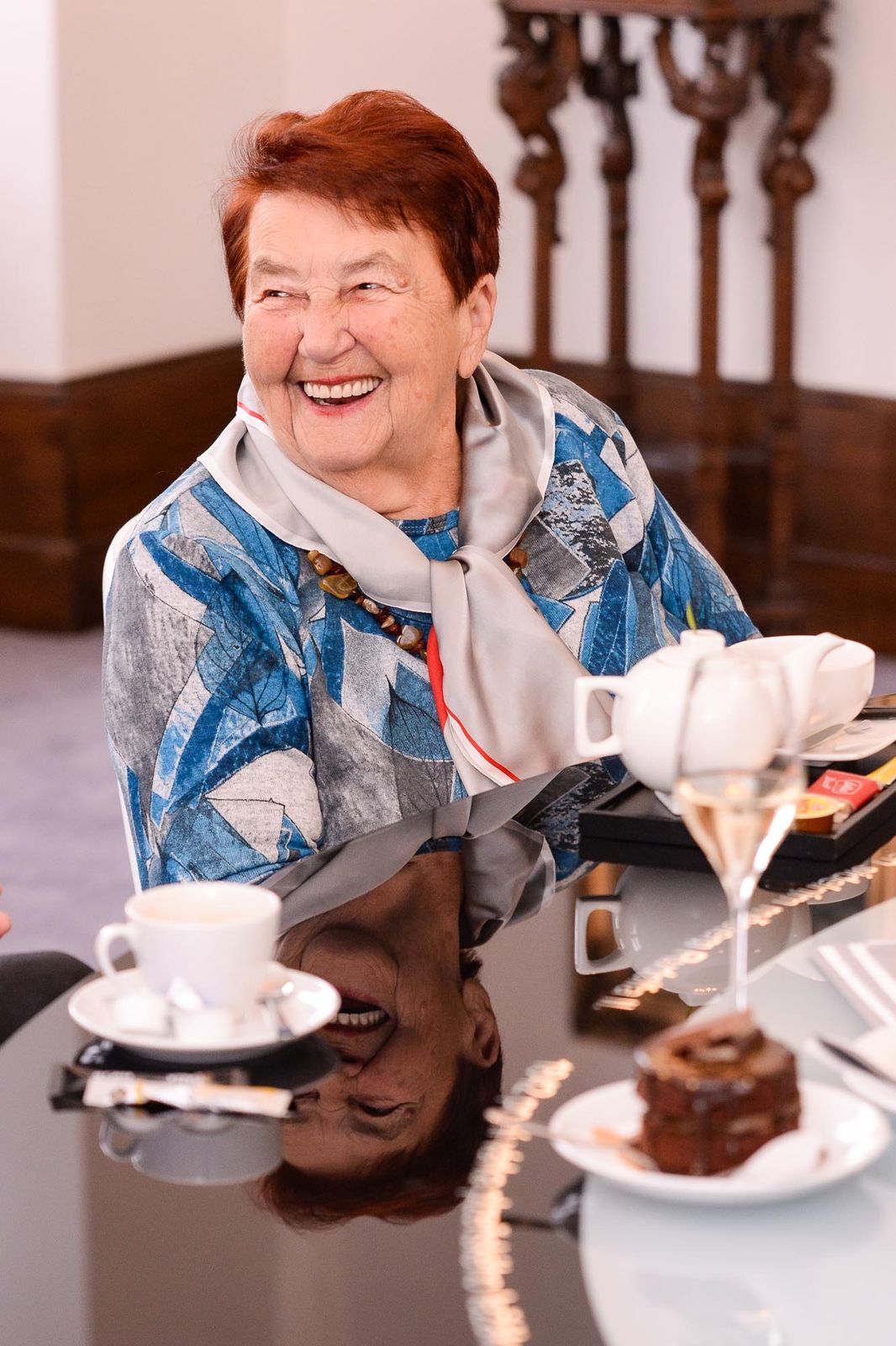 Primátor Martin Baxa se setkal s básnířkou a spisovatelkou Karlou Erbovou (foto: M. Pecuch, 14.10.2021)