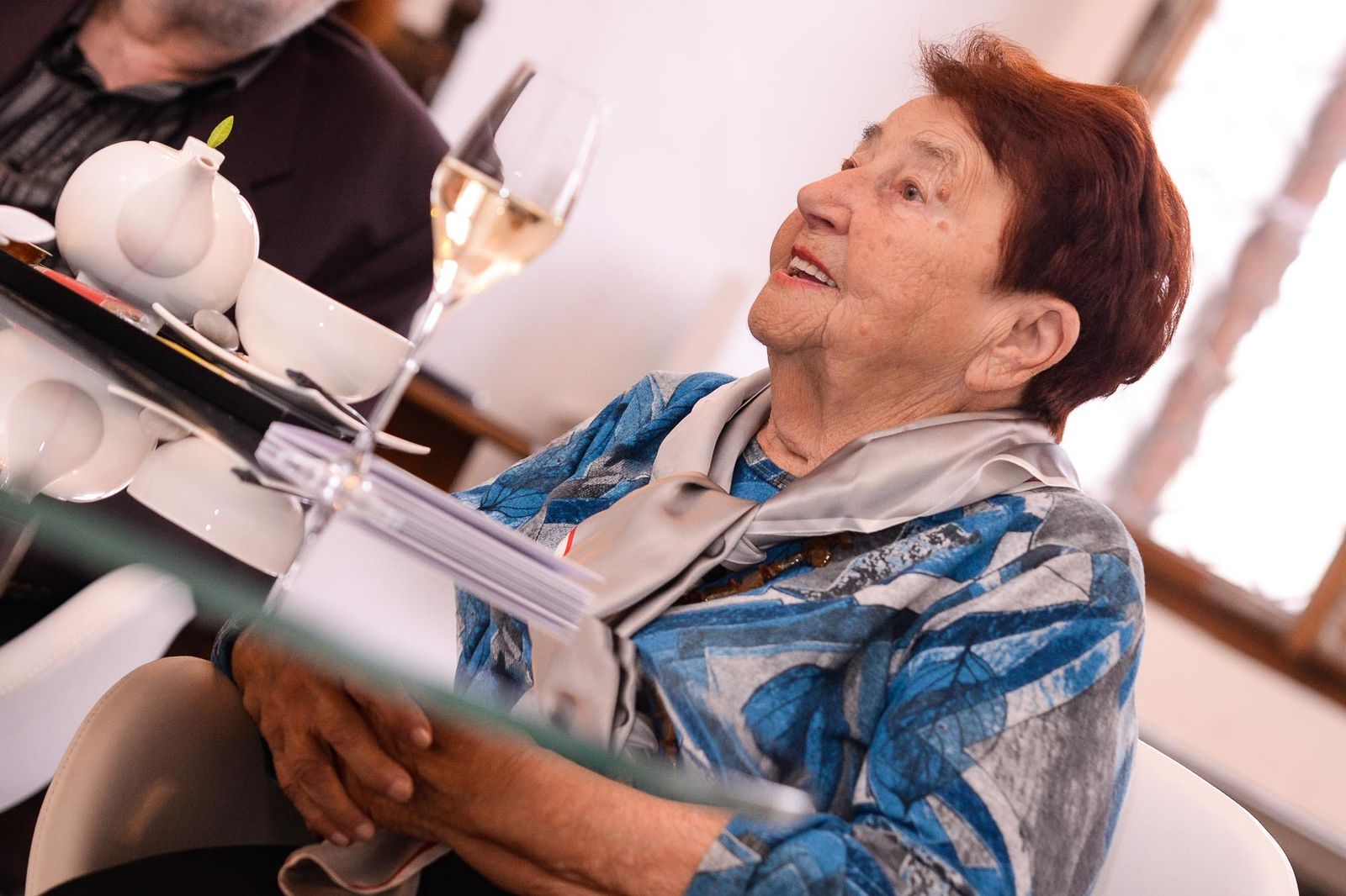 Primátor Martin Baxa se setkal s básnířkou a spisovatelkou Karlou Erbovou (foto: M. Pecuch, 14.10.2021)