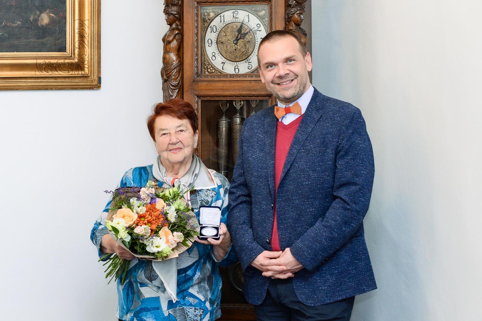 Primátor Martin Baxa se setkal s básnířkou a spisovatelkou Karlou Erbovou (foto: M. Pecuch, 14.10.2021)