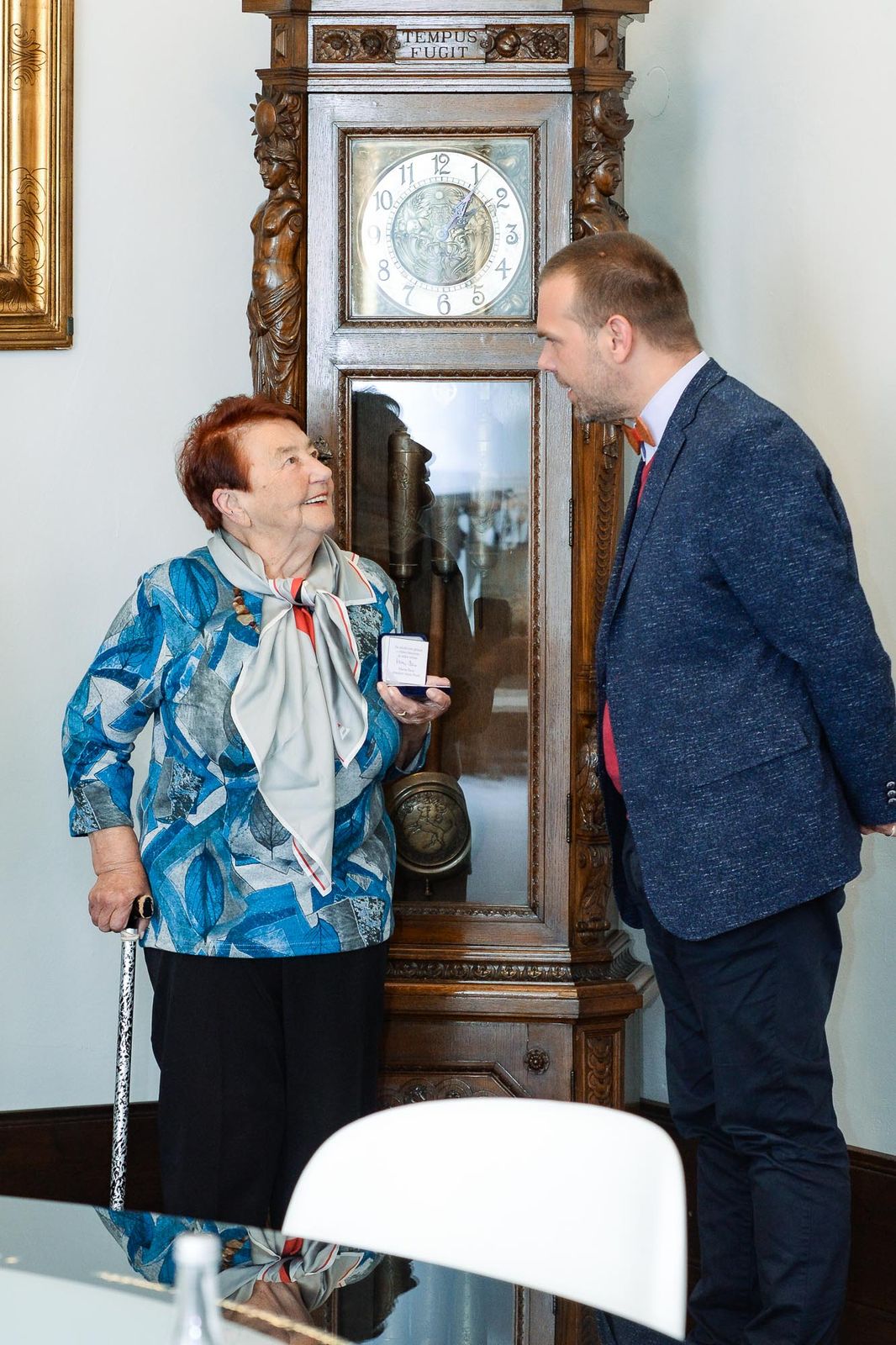 Primátor Martin Baxa se setkal s básnířkou a spisovatelkou Karlou Erbovou (foto: M. Pecuch, 14.10.2021)