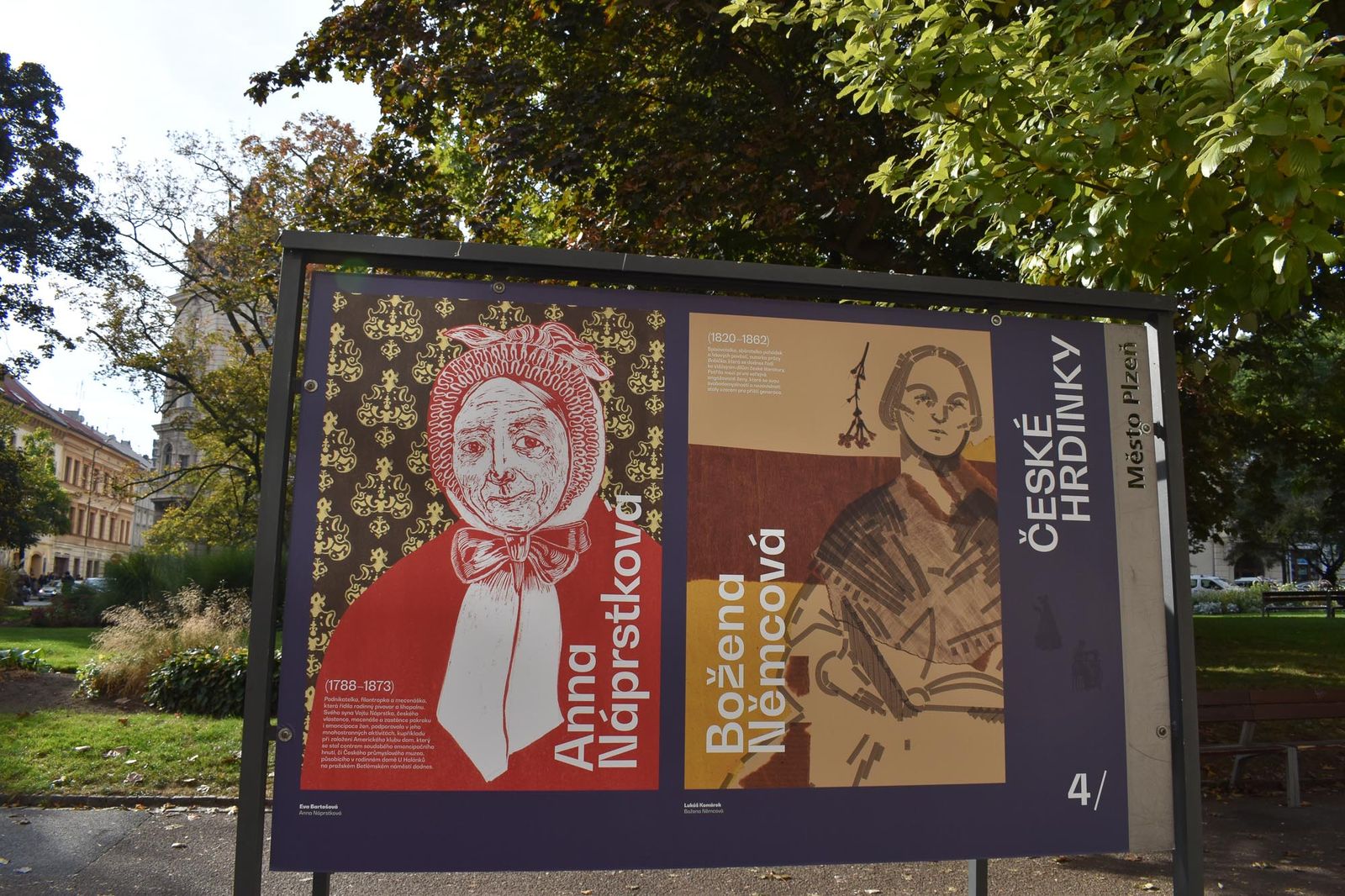 Výstava České hrdinky. Významné ženy české historie a současnosti (foto: A. Jarošová, 11.10.2021)