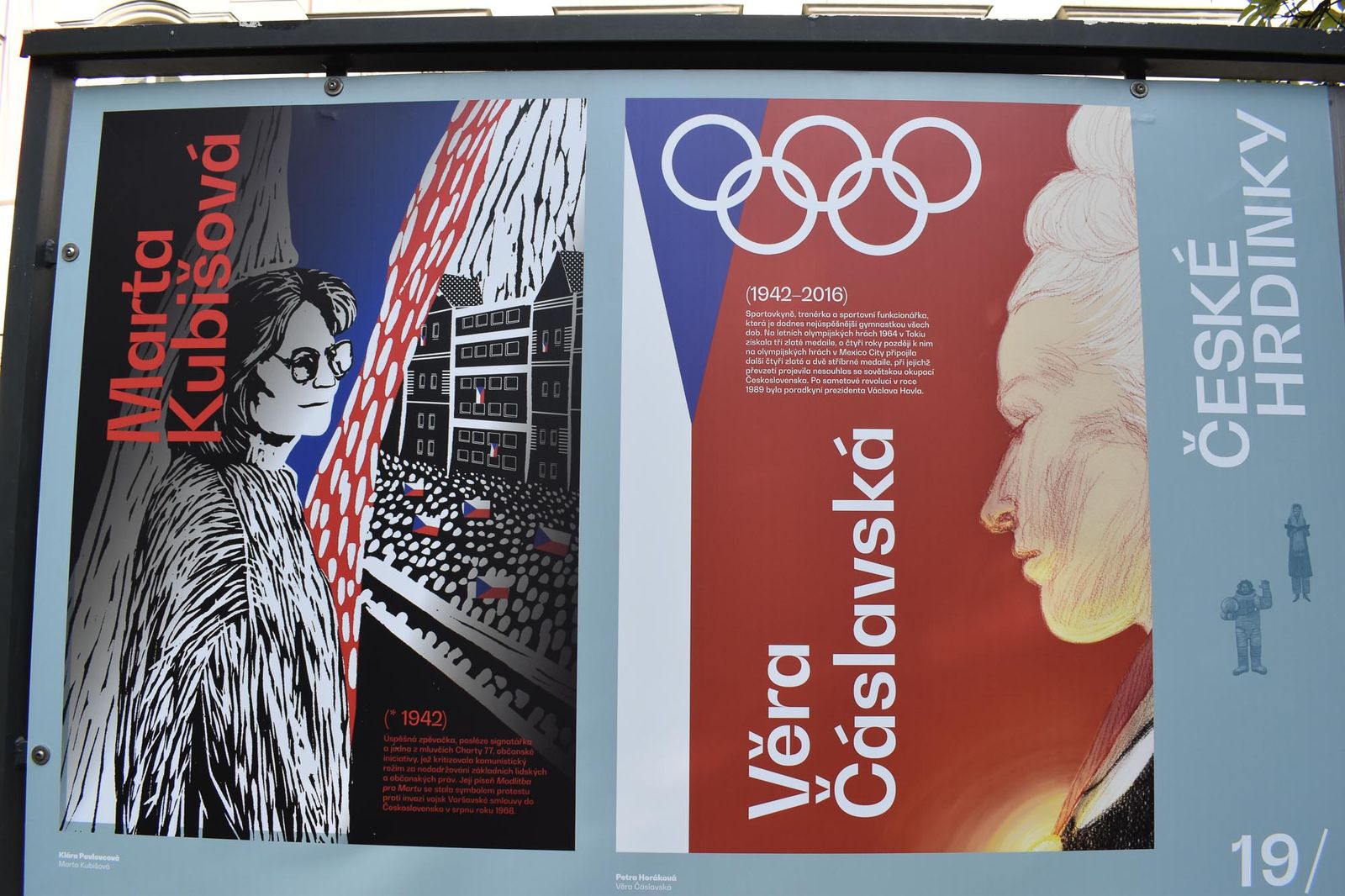 Výstava České hrdinky. Významné ženy české historie a současnosti (foto: A. Jarošová, 11.10.2021)