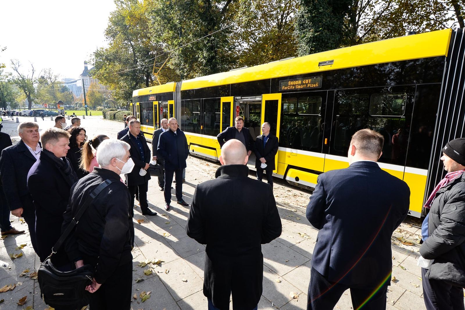 Nová tramvaj pro Plzeň (foto: M. Pecuch, 25.10.2021)
