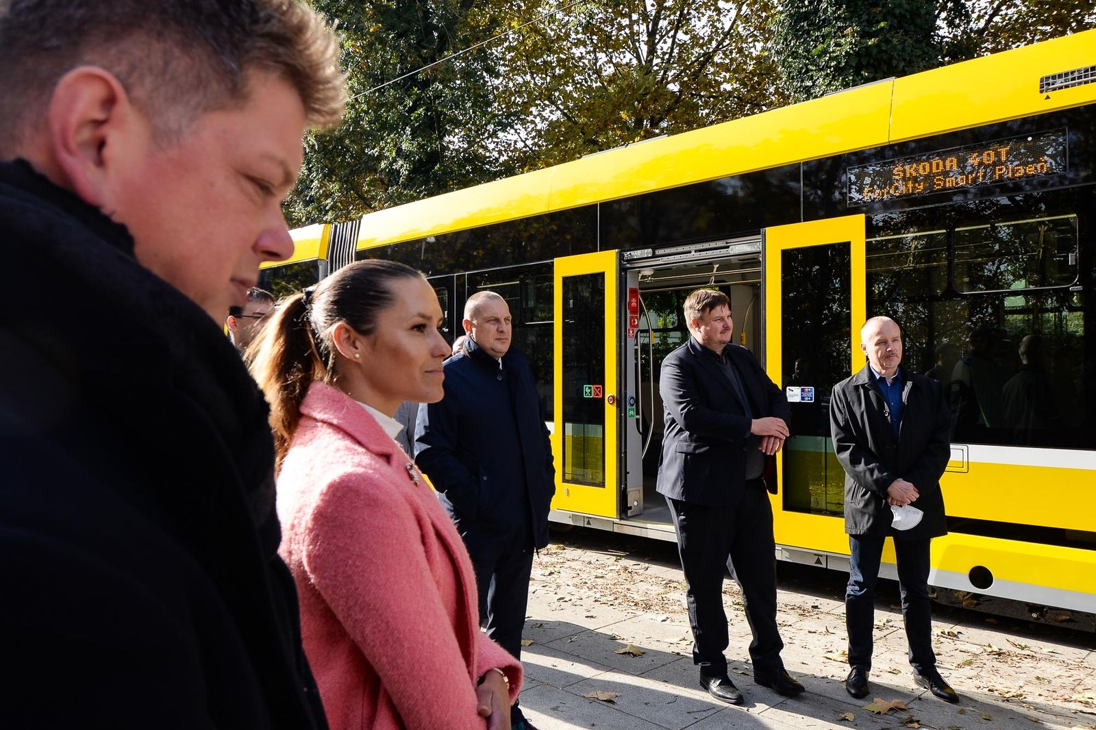 Nová tramvaj pro Plzeň (foto: M. Pecuch, 25.10.2021)