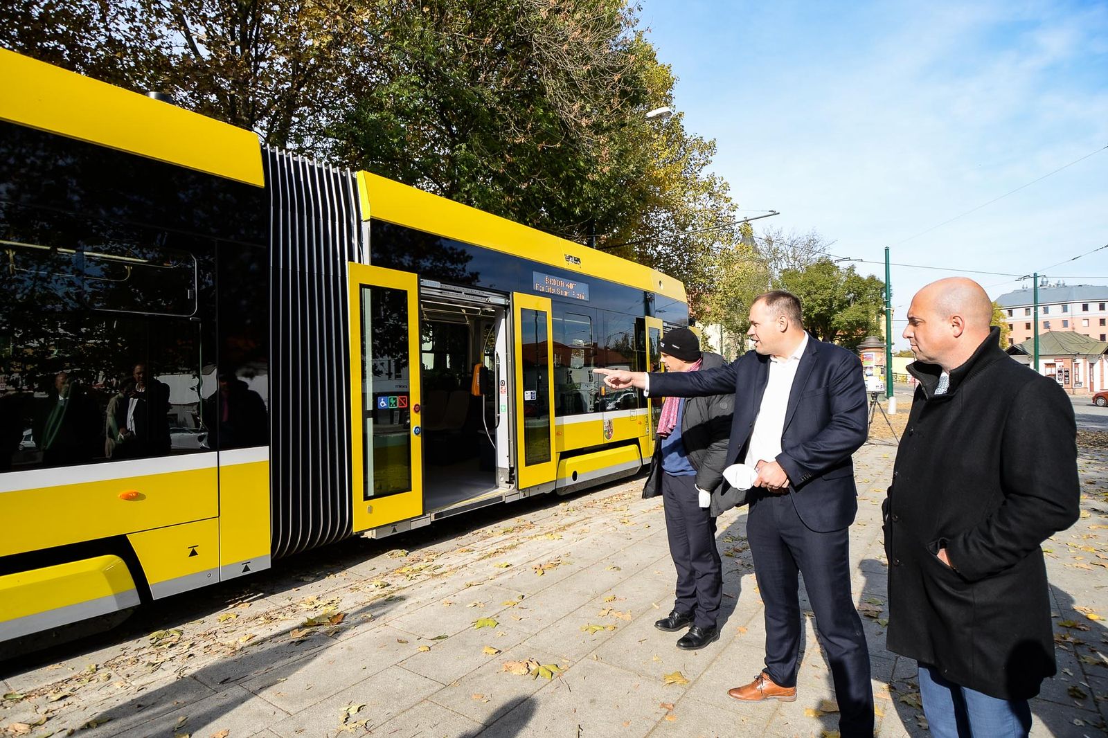 Nová tramvaj pro Plzeň (foto: M. Pecuch, 25.10.2021)