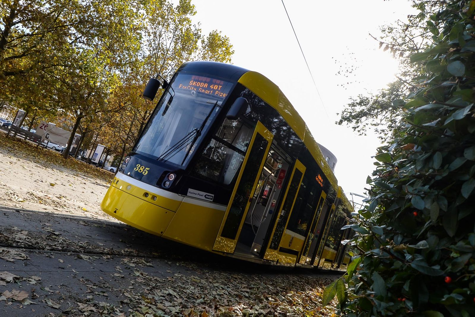 Nová tramvaj pro Plzeň (foto: M. Pecuch, 25.10.2021)