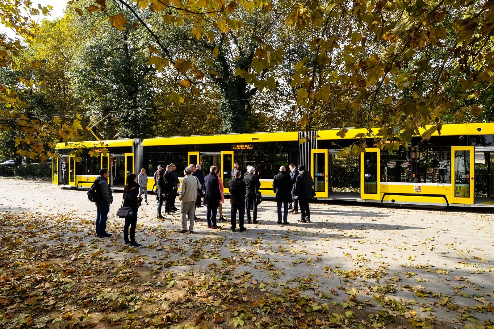 Nová tramvaj pro Plzeň (foto: M. Pecuch, 25.10.2021)