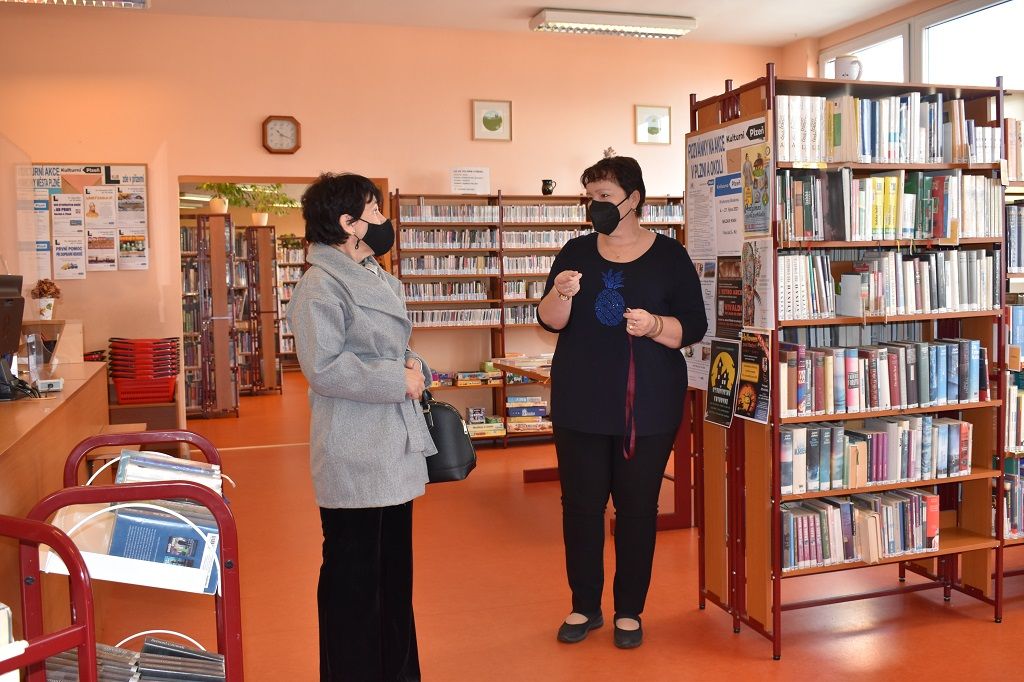 Obvodní knihovny jsou důležitými komunitními centry (foto: H. Josefová, 21.10.2021)