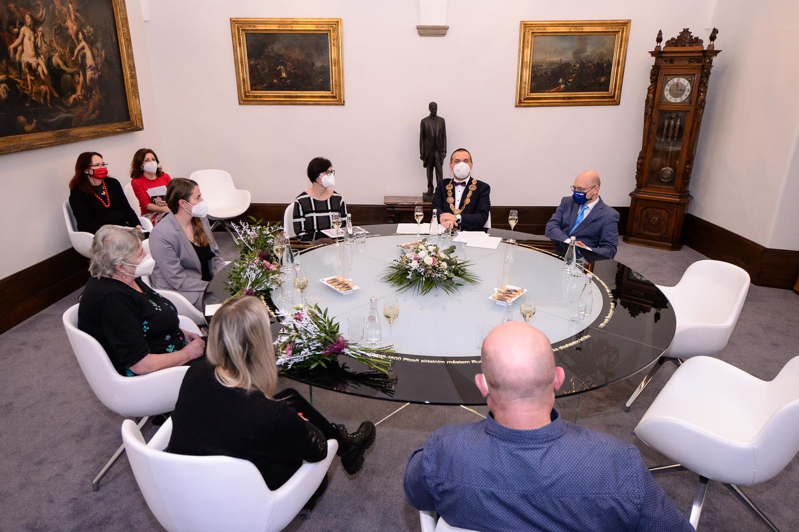 Pečeť města Plzně patří in memoriam kunsthistoričce Věře Běhalové (foto: M. Pecuch, 10.1.2022)