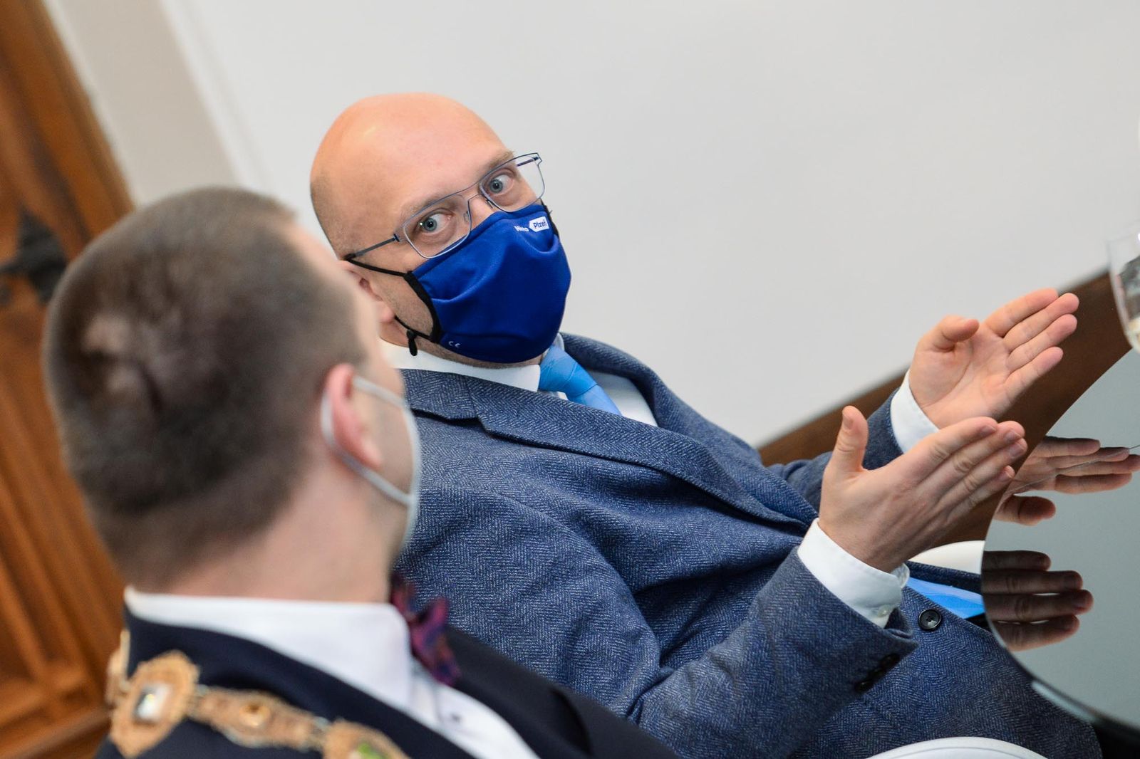 Pečeť města Plzně patří in memoriam kunsthistoričce Věře Běhalové (foto: M. Pecuch, 10.1.2022)