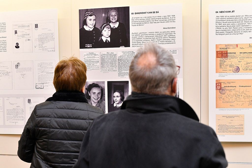 Před osmdesáti lety odvezly vlaky plzeňské Židy do Terezína - smutné výročí připomíná výstava (foto: M. Chaloupka / M. Pecuch, 10.1.2022)