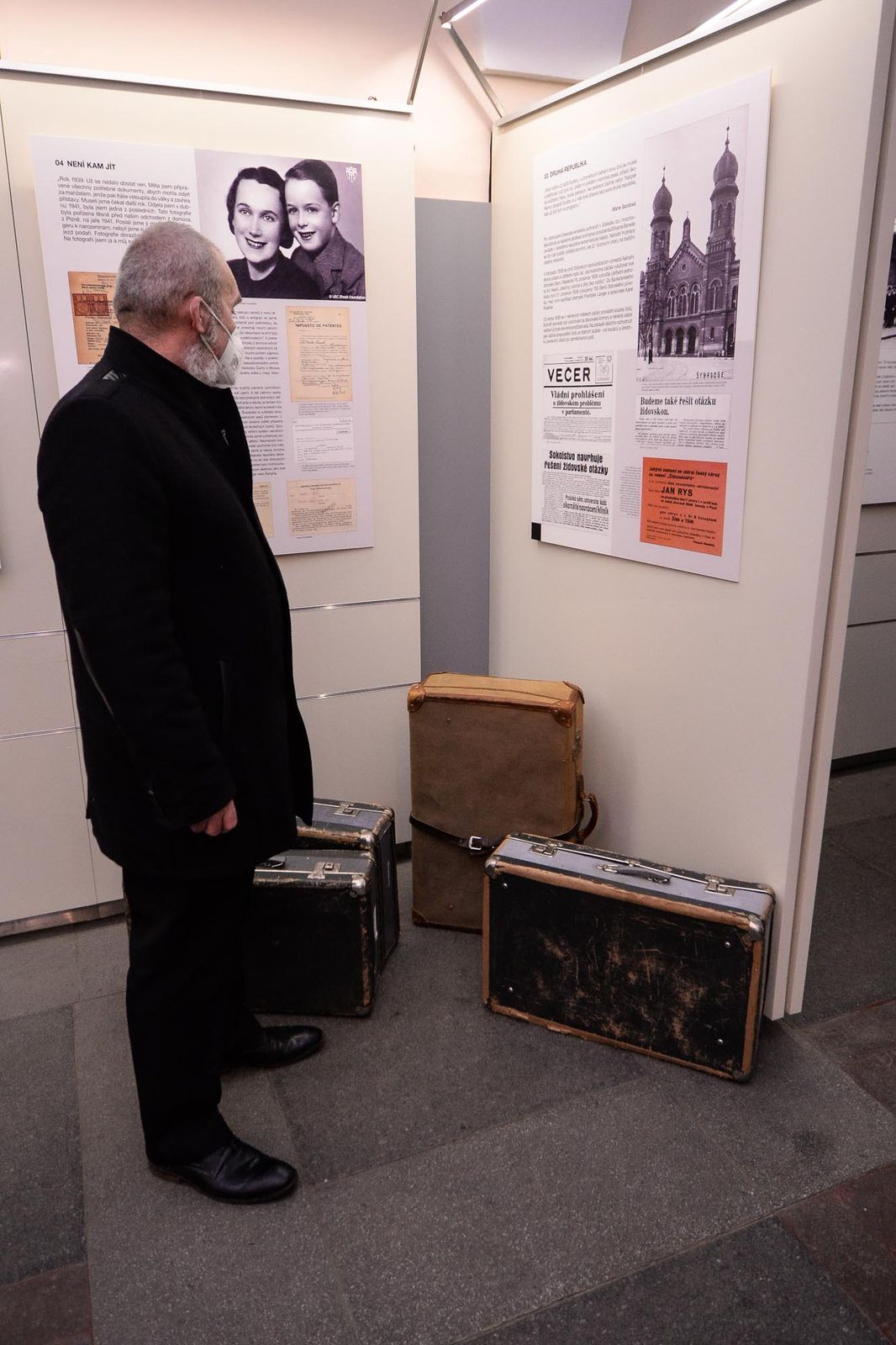 Před osmdesáti lety odvezly vlaky plzeňské Židy do Terezína - smutné výročí připomíná výstava (foto: M. Chaloupka / M. Pecuch, 10.1.2022)