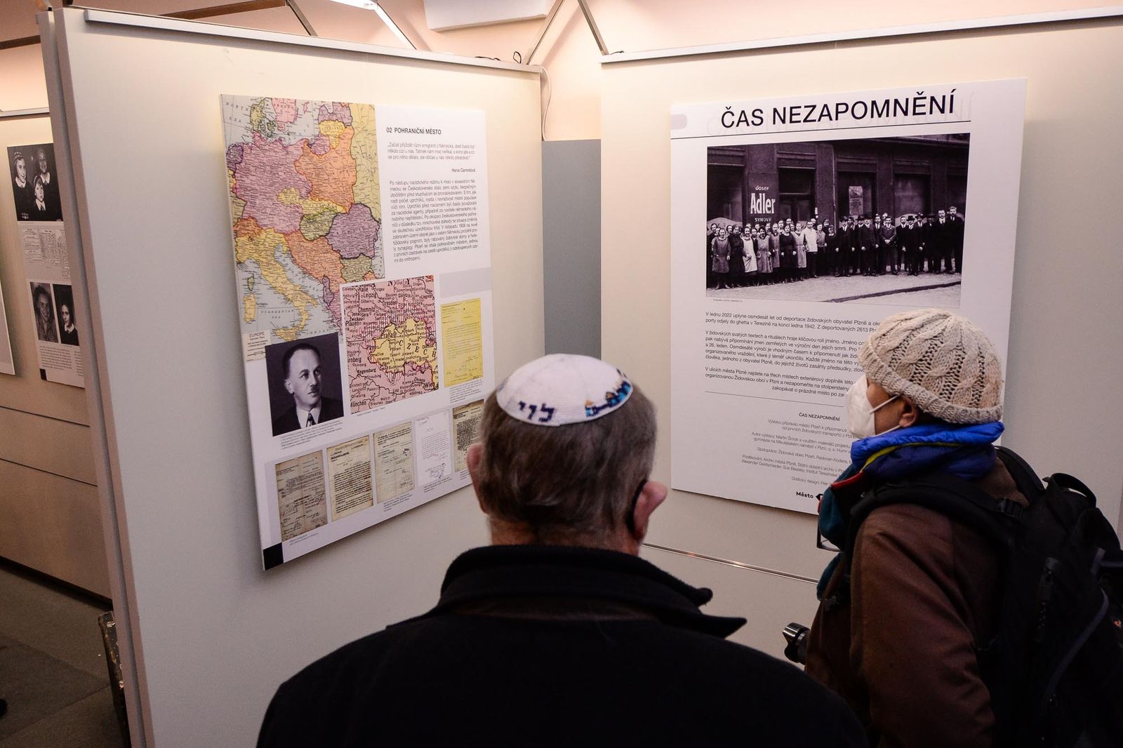 Před osmdesáti lety odvezly vlaky plzeňské Židy do Terezína - smutné výročí připomíná výstava (foto: M. Chaloupka / M. Pecuch, 10.1.2022)