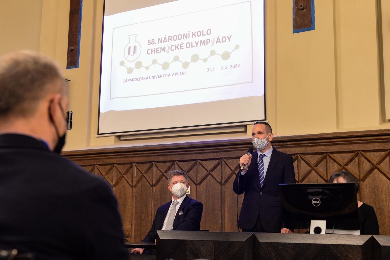 Nejlepší středoškolští chemici přijeli do Plzně utkat se v olympiádě (foto: M. Pecuch, 31.1.2022)