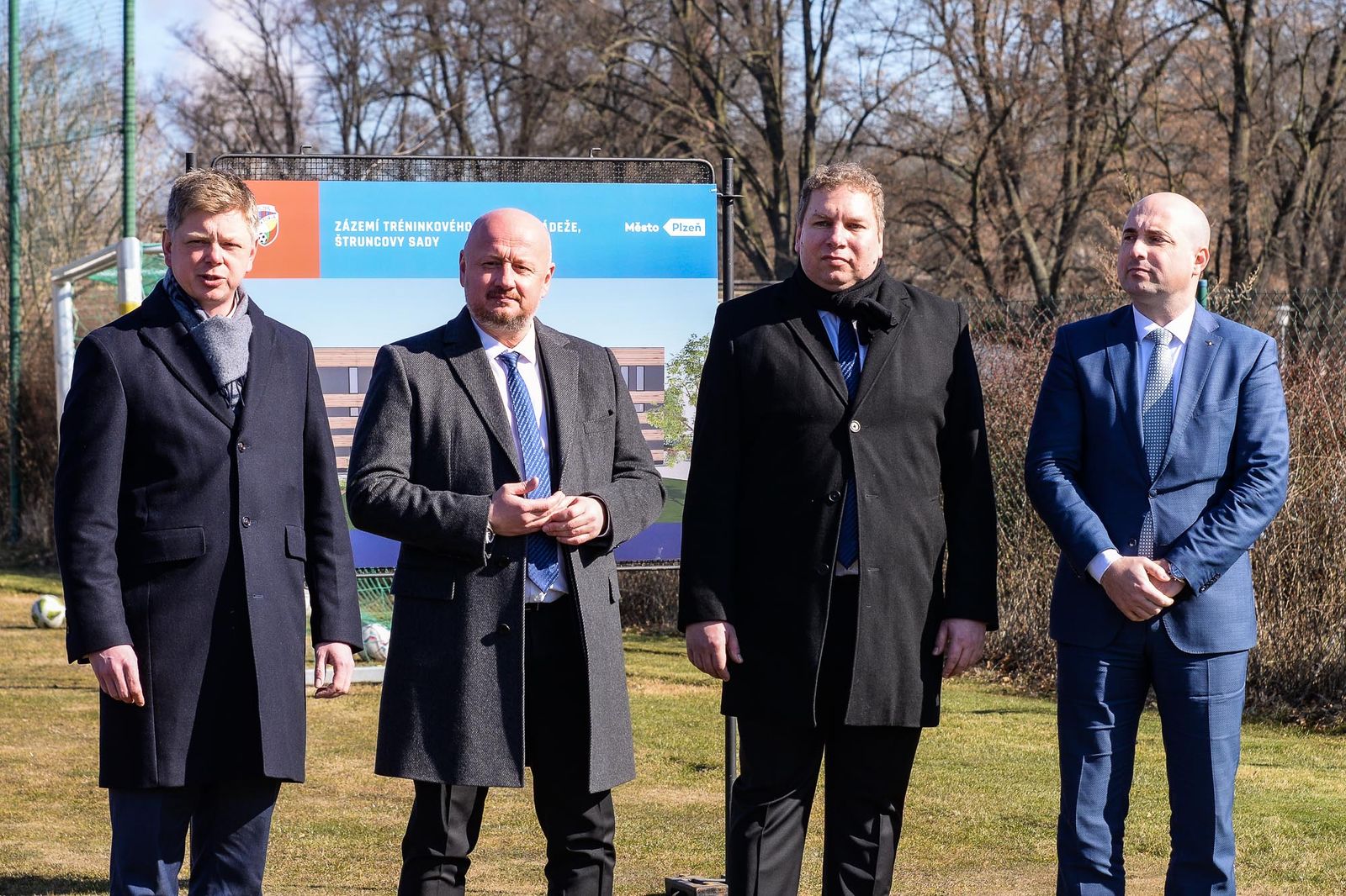 Představení projektu nového moderní zázemí tréninkového centra mládeže (foto: M. Pecuch, 9.3.2022)