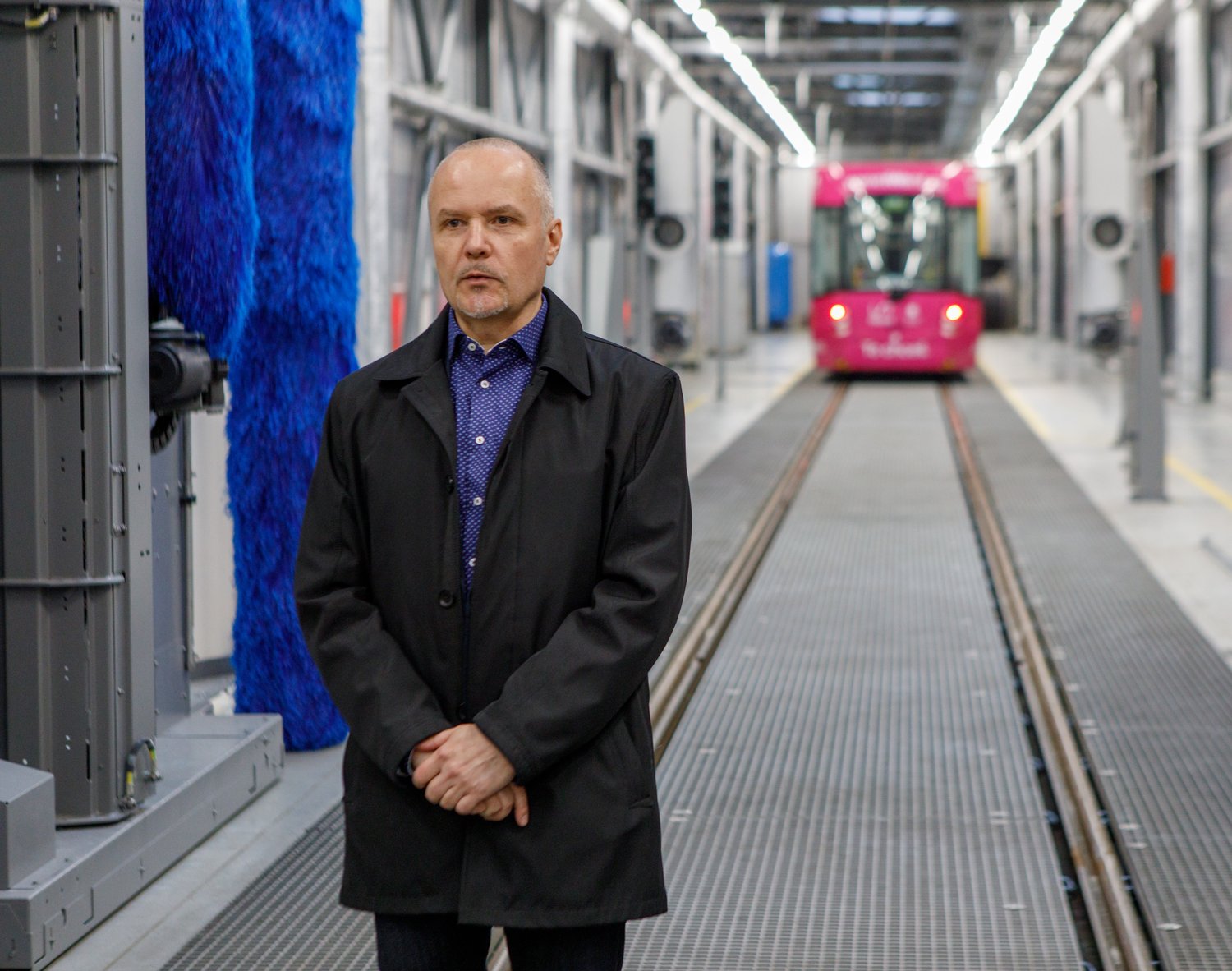 První hala nové Vozovny Slovany (foto: Vít Štaif, 7.4.2022)