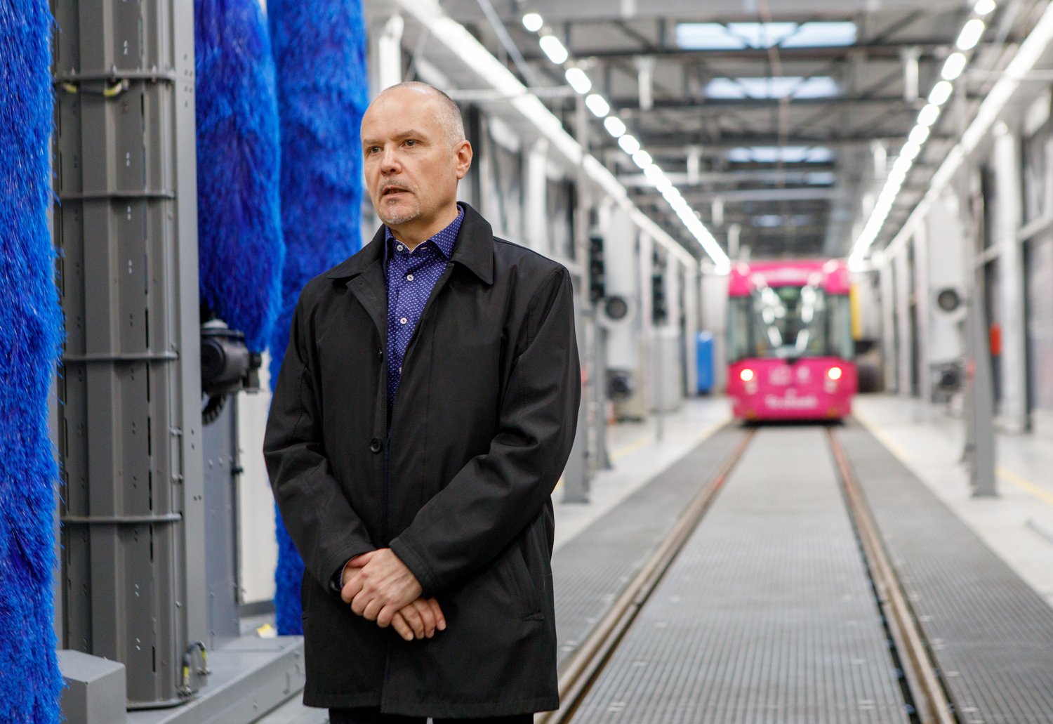 První hala nové Vozovny Slovany (foto: Vít Štaif, 7.4.2022)