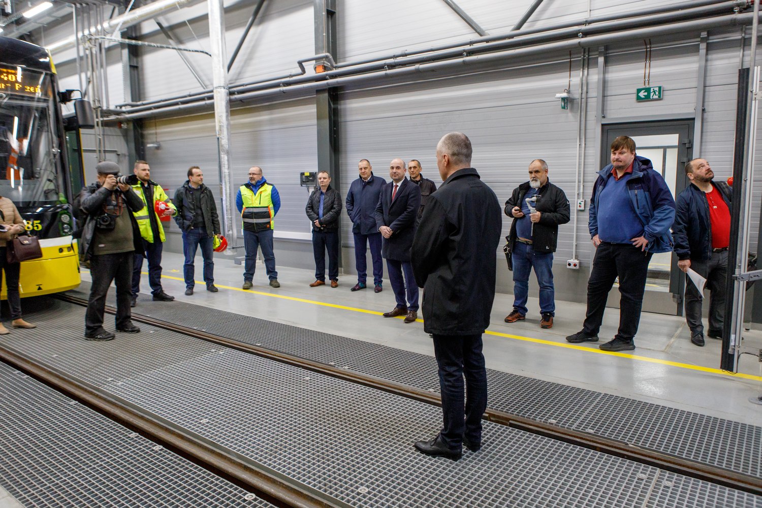 První hala nové Vozovny Slovany (foto: Vít Štaif, 7.4.2022)