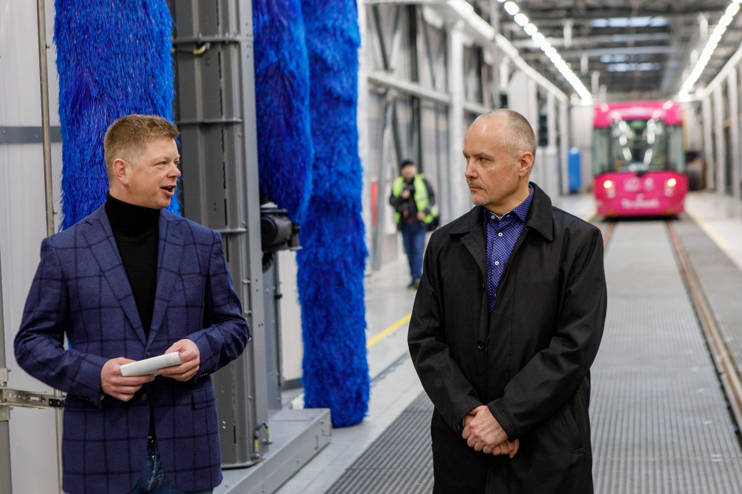 První hala nové Vozovny Slovany (foto: Vít Štaif, 7.4.2022)