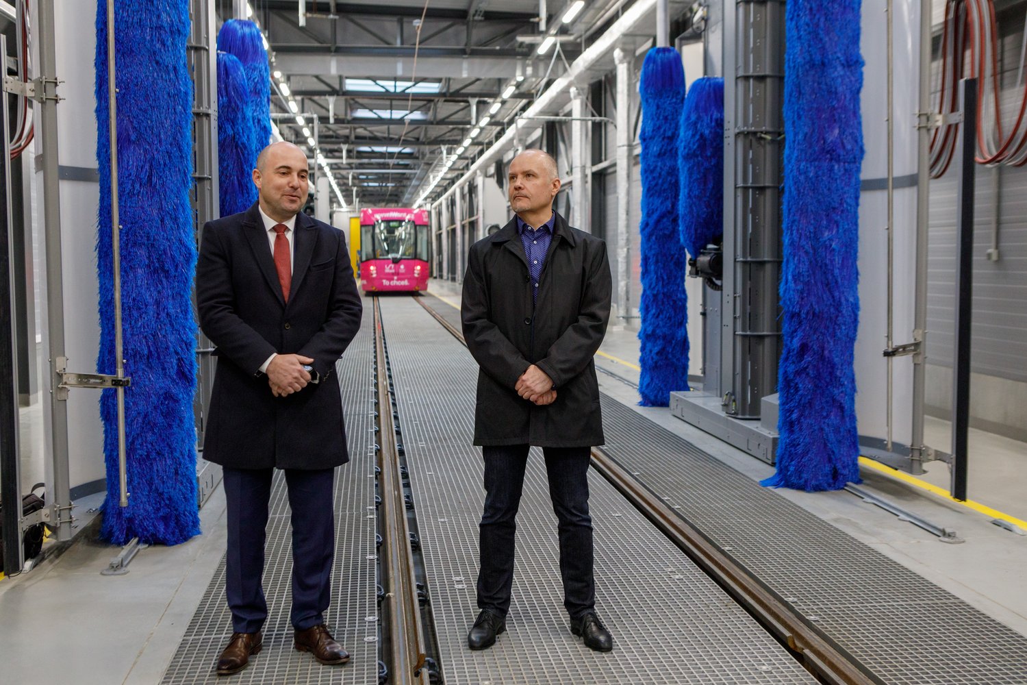 První hala nové Vozovny Slovany (foto: Vít Štaif, 7.4.2022)