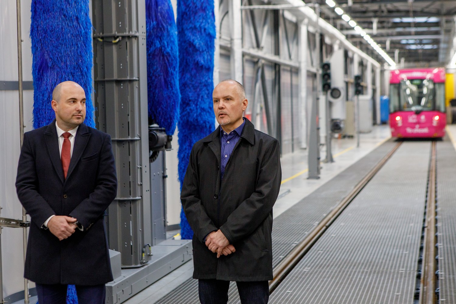 První hala nové Vozovny Slovany (foto: Vít Štaif, 7.4.2022)