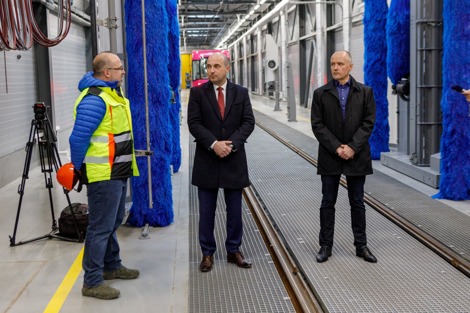 První hala nové Vozovny Slovany (foto: Vít Štaif, 7.4.2022)