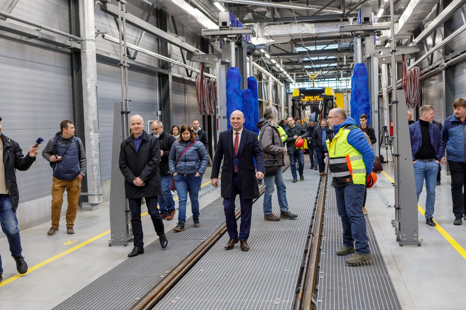 První hala nové Vozovny Slovany (foto: Vít Štaif, 7.4.2022)