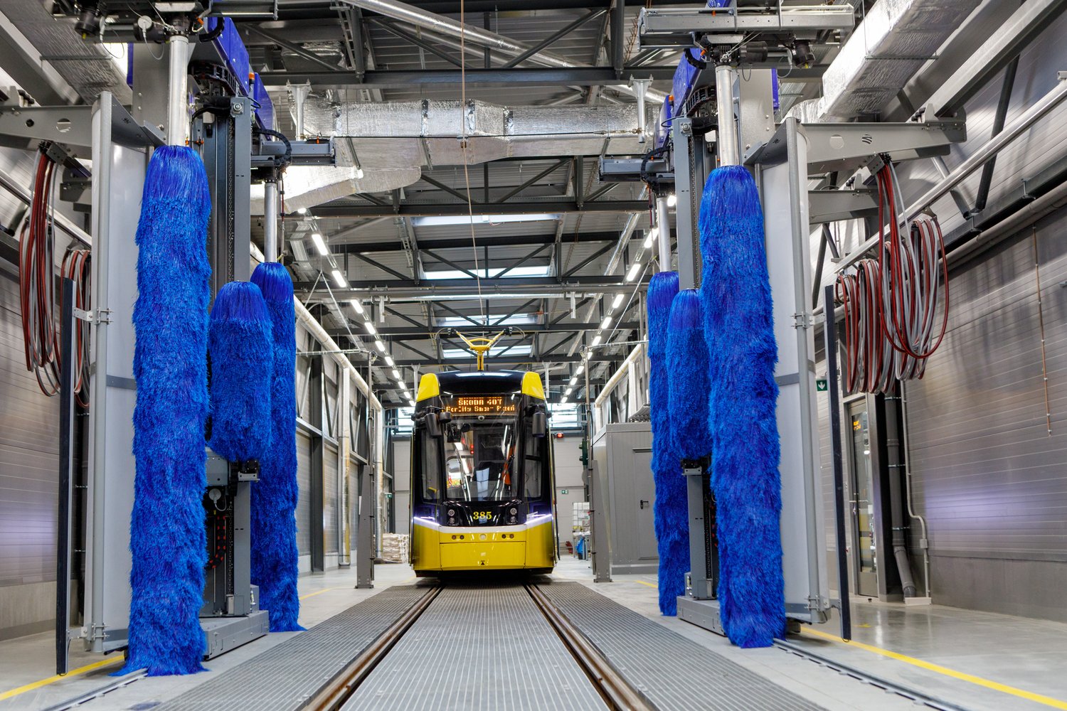 První hala nové Vozovny Slovany (foto: Vít Štaif, 7.4.2022)