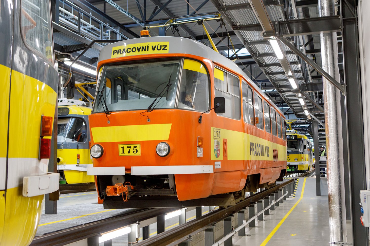 První hala nové Vozovny Slovany (foto: Vít Štaif, 7.4.2022)