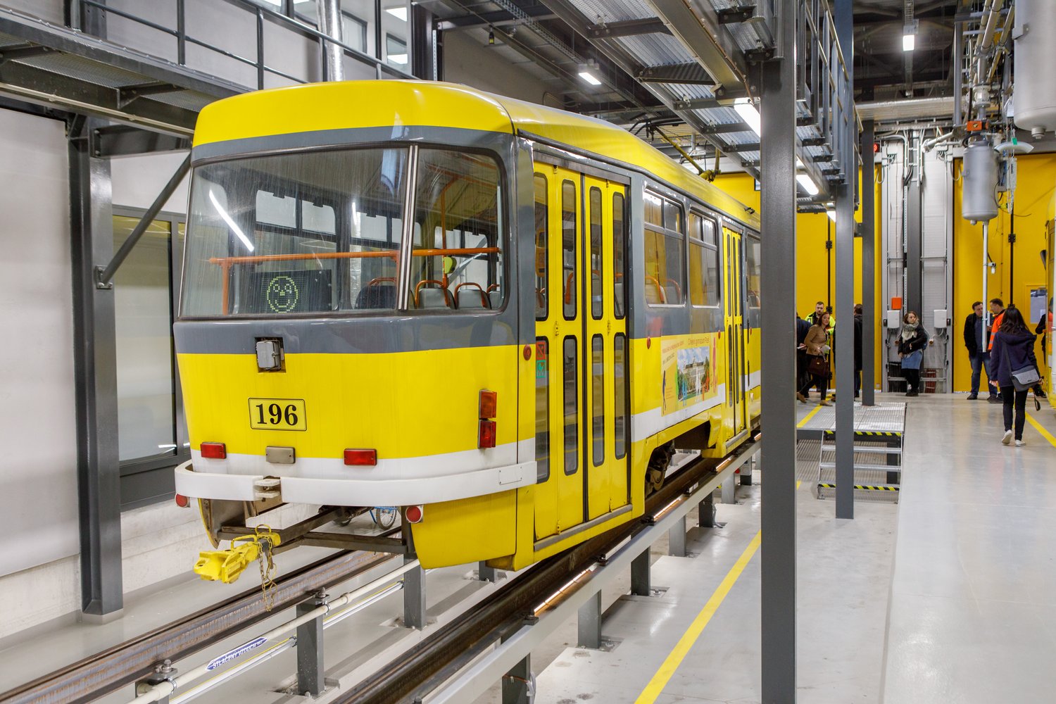 První hala nové Vozovny Slovany (foto: Vít Štaif, 7.4.2022)