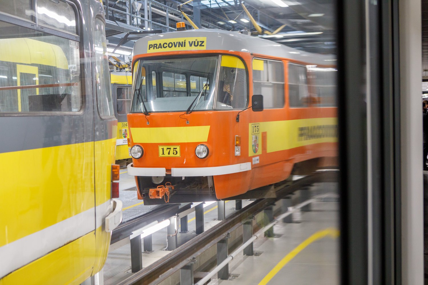 První hala nové Vozovny Slovany (foto: Vít Štaif, 7.4.2022)