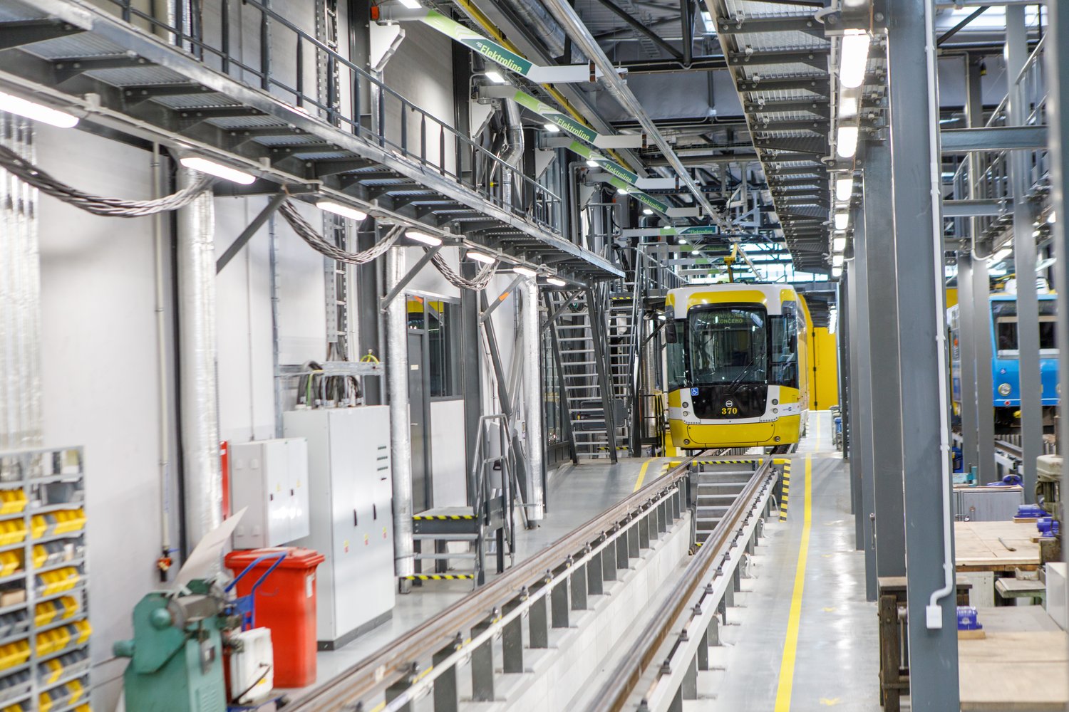 První hala nové Vozovny Slovany (foto: Vít Štaif, 7.4.2022)