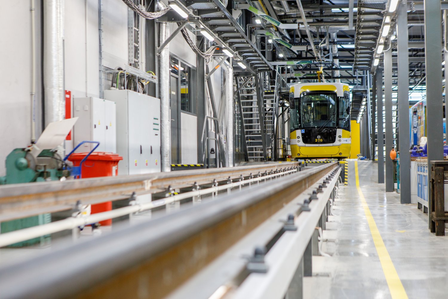 První hala nové Vozovny Slovany (foto: Vít Štaif, 7.4.2022)