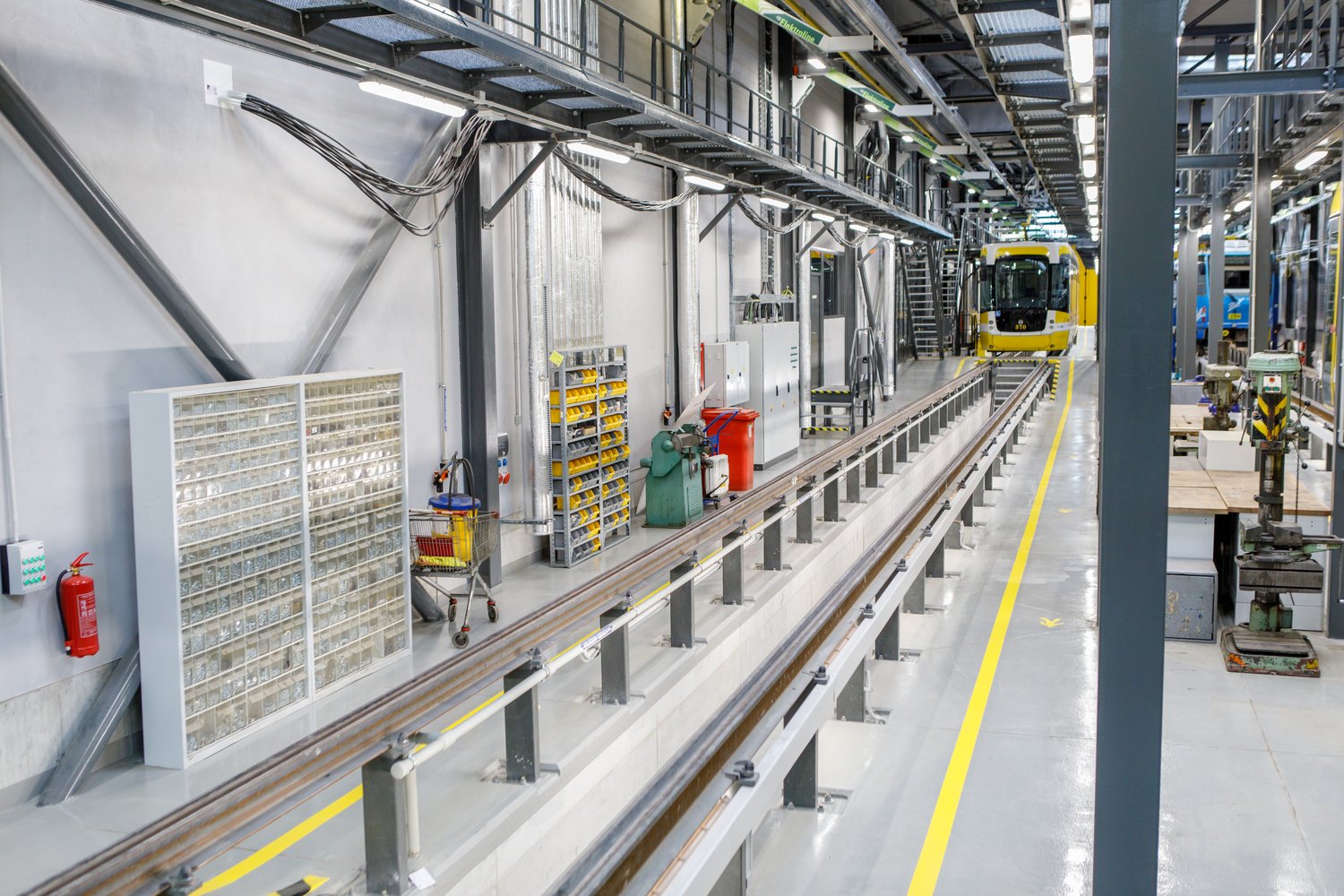 První hala nové Vozovny Slovany (foto: Vít Štaif, 7.4.2022)