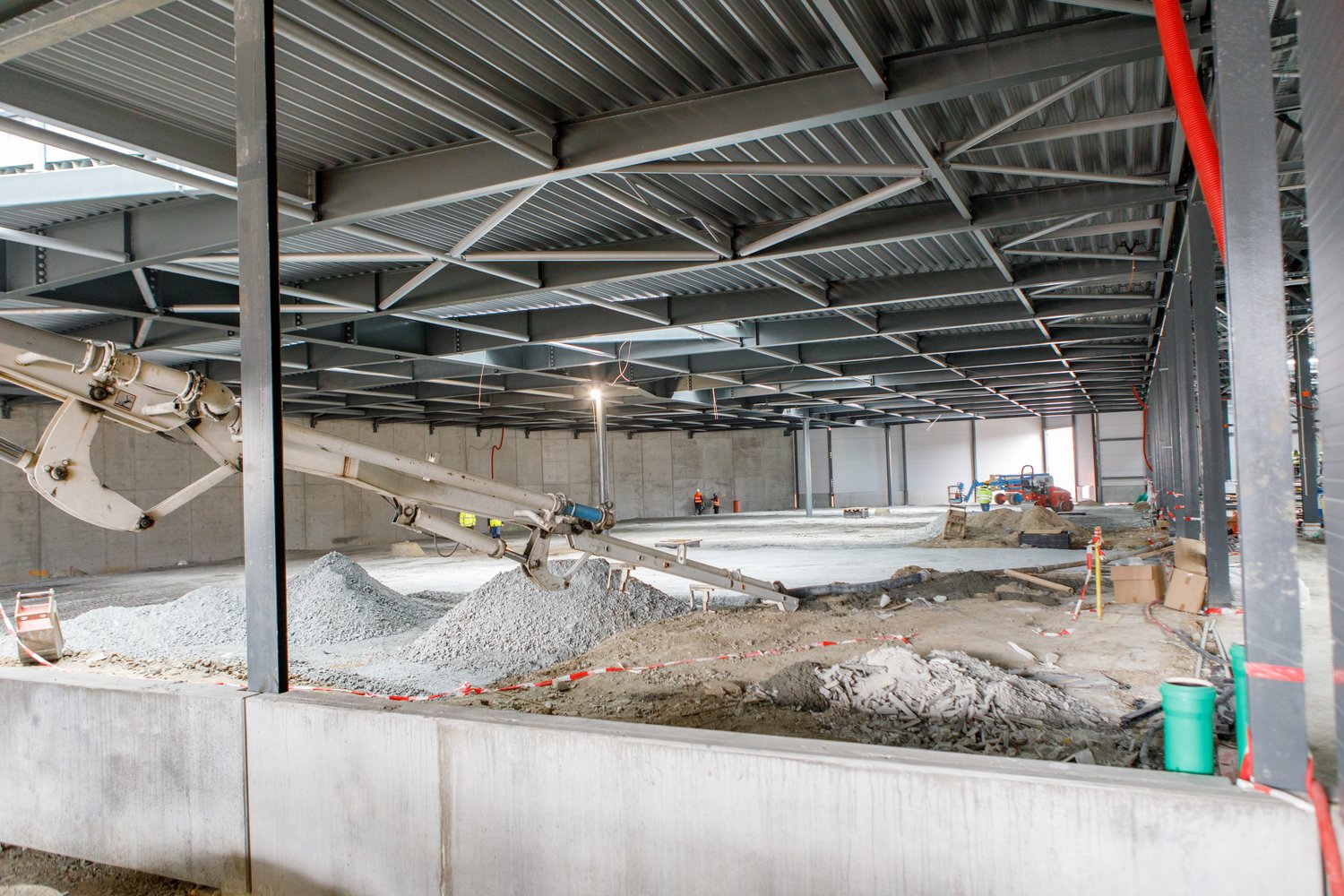 První hala nové Vozovny Slovany (foto: Vít Štaif, 7.4.2022)