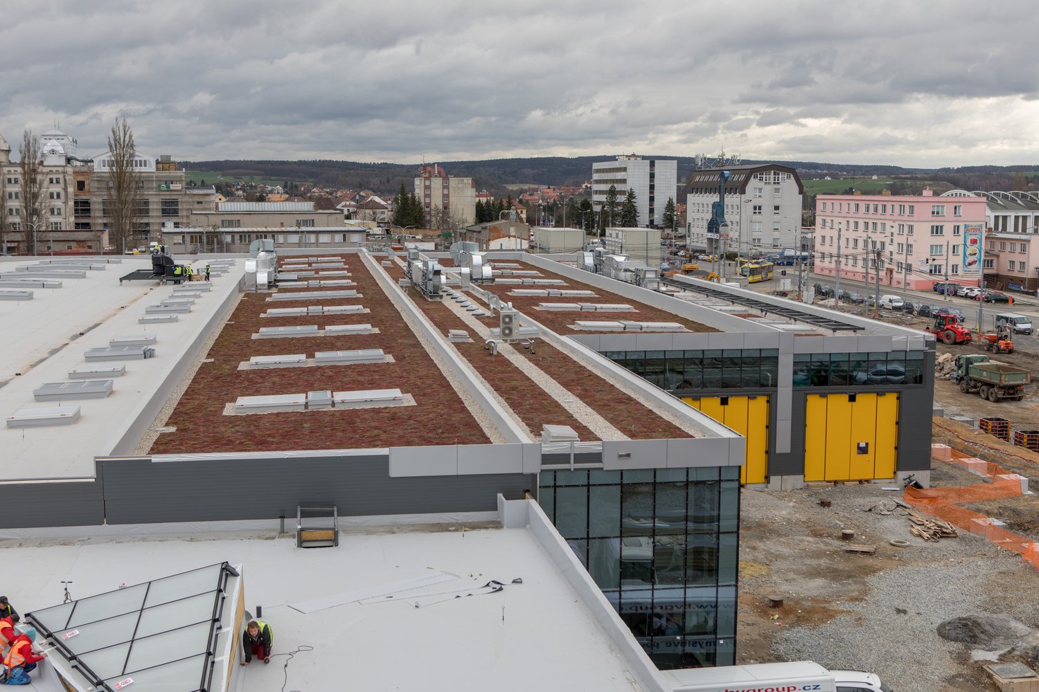 První hala nové Vozovny Slovany (foto: Vít Štaif, 7.4.2022)