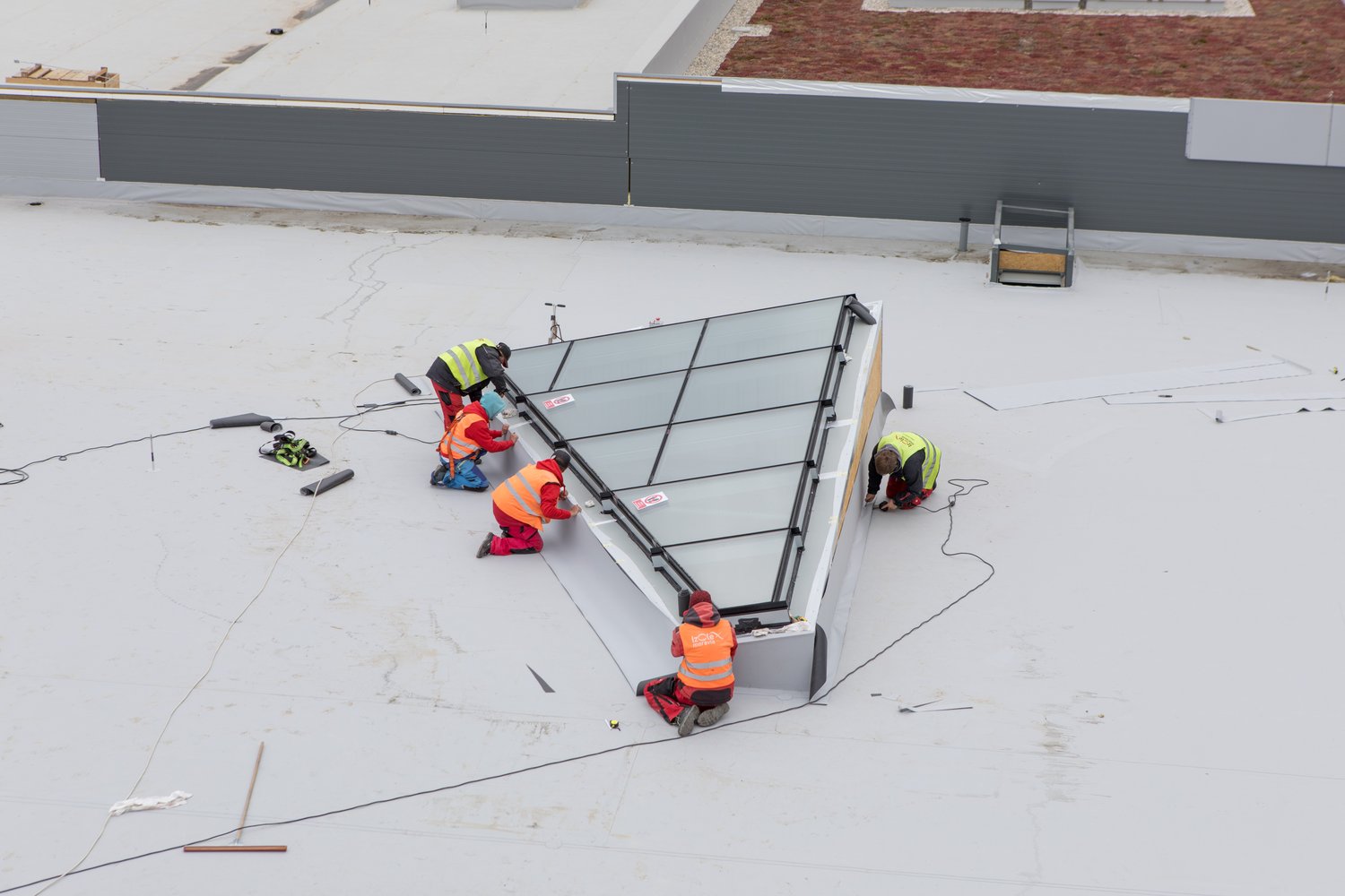 První hala nové Vozovny Slovany (foto: Vít Štaif, 7.4.2022)