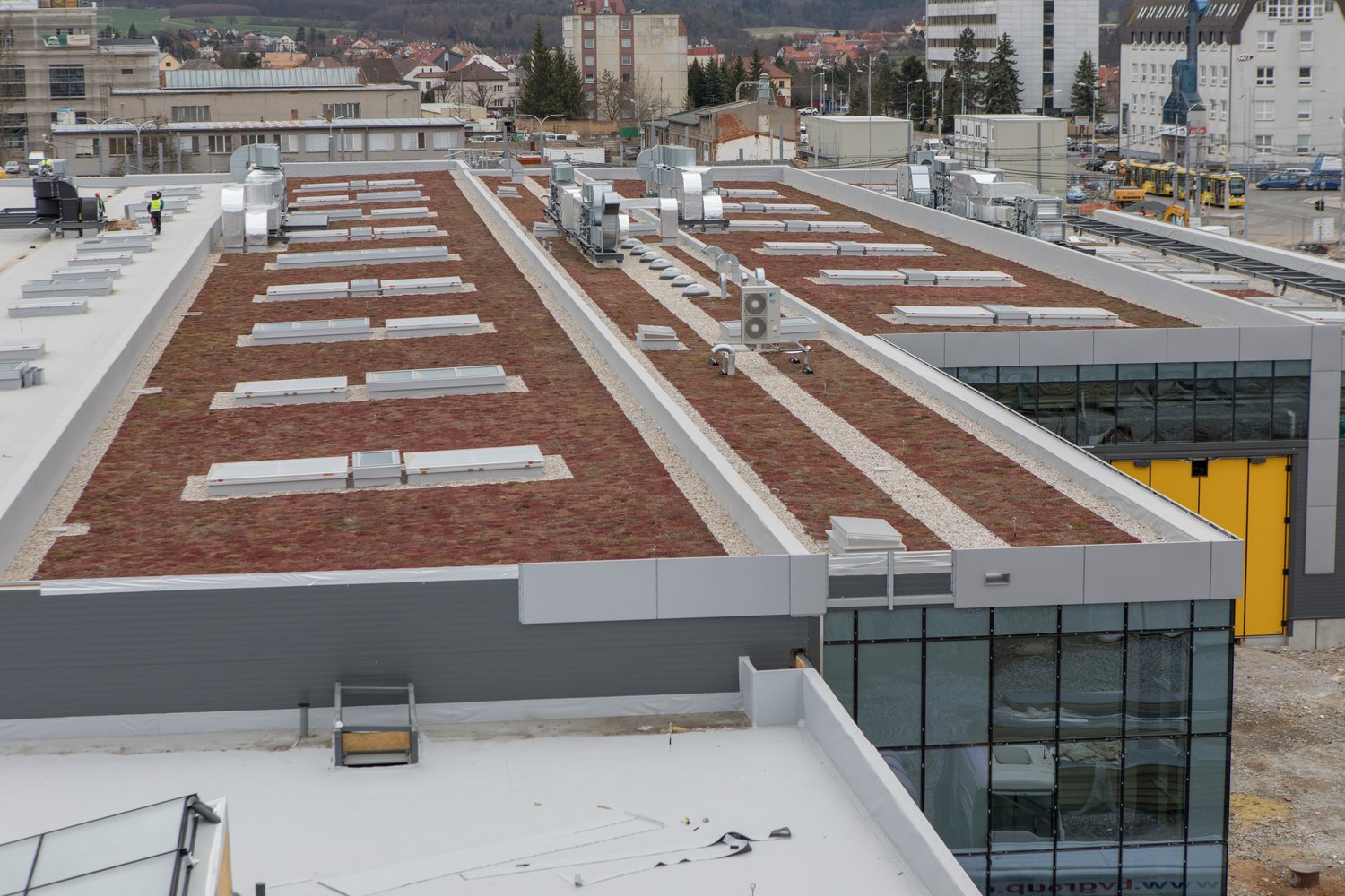 První hala nové Vozovny Slovany (foto: Vít Štaif, 7.4.2022)