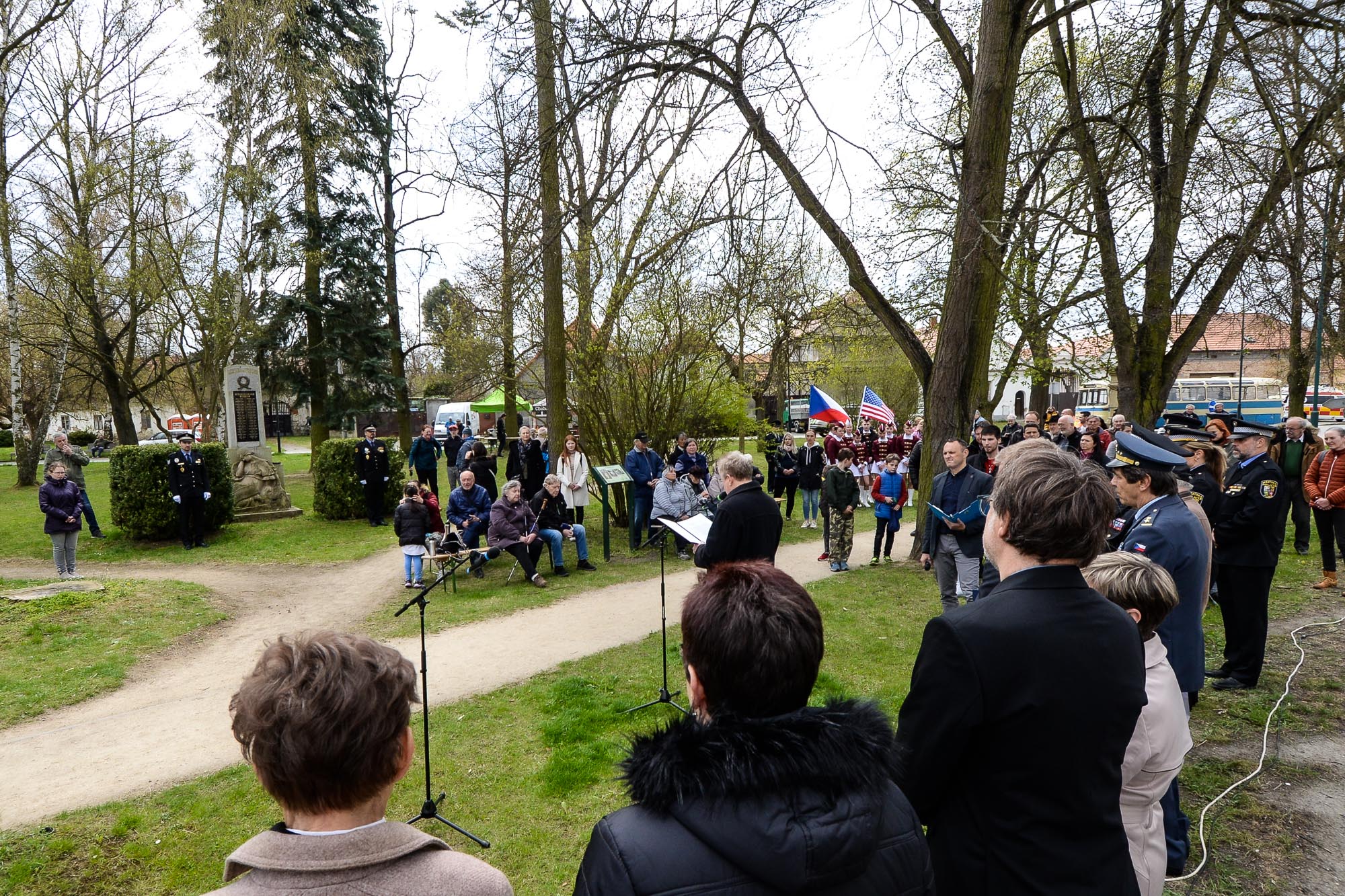 Slavnosti svobody 2022 - Pietní akty v Křimicích (foto: M. Pecuch, 23.4.2022)