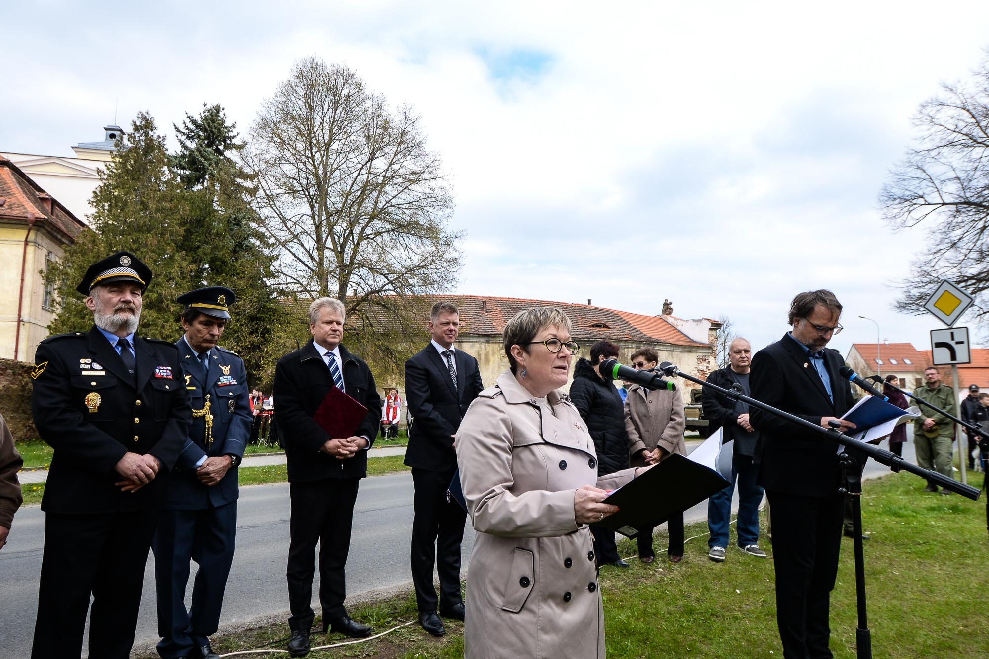 Slavnosti svobody 2022 - Pietní akty v Křimicích (foto: M. Pecuch, 23.4.2022)