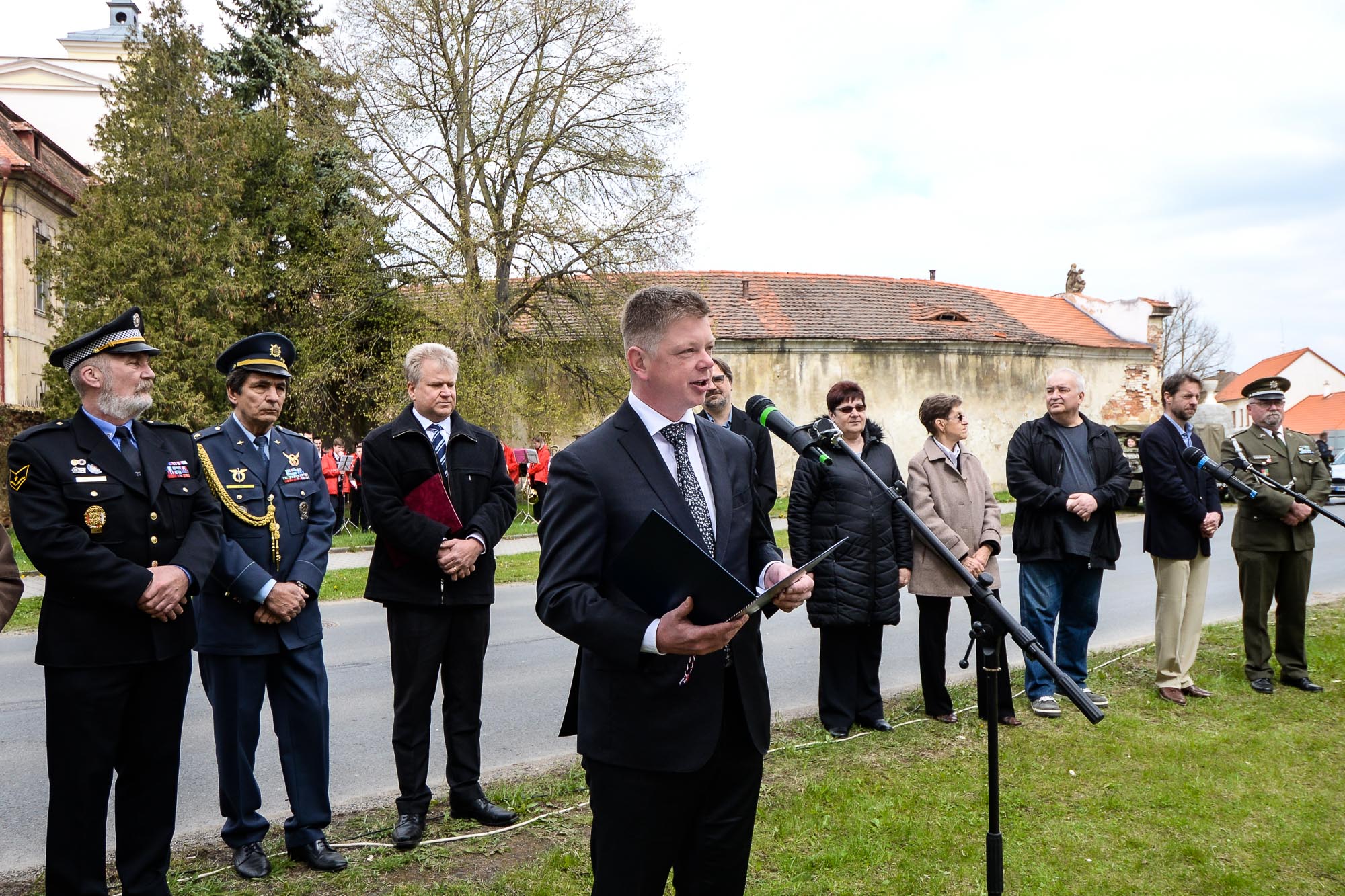 Slavnosti svobody 2022 - Pietní akty v Křimicích (foto: M. Pecuch, 23.4.2022)