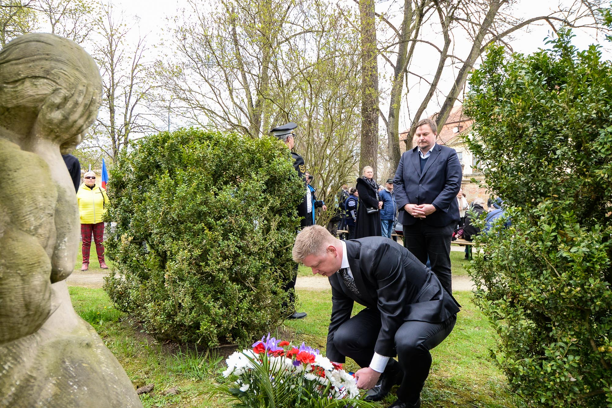 Slavnosti svobody 2022 - Pietní akty v Křimicích (foto: M. Pecuch, 23.4.2022)