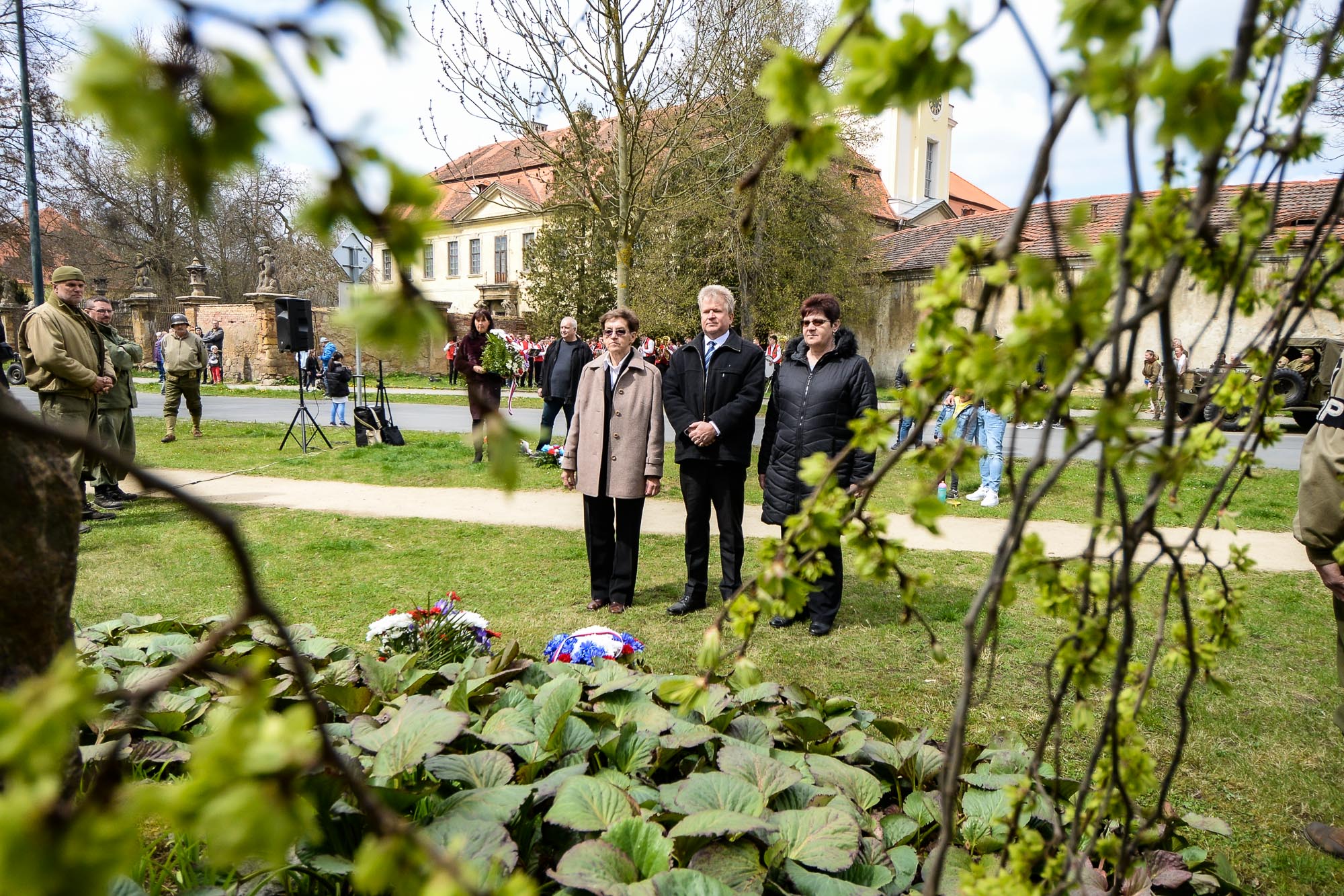 Slavnosti svobody 2022 - Pietní akty v Křimicích (foto: M. Pecuch, 23.4.2022)